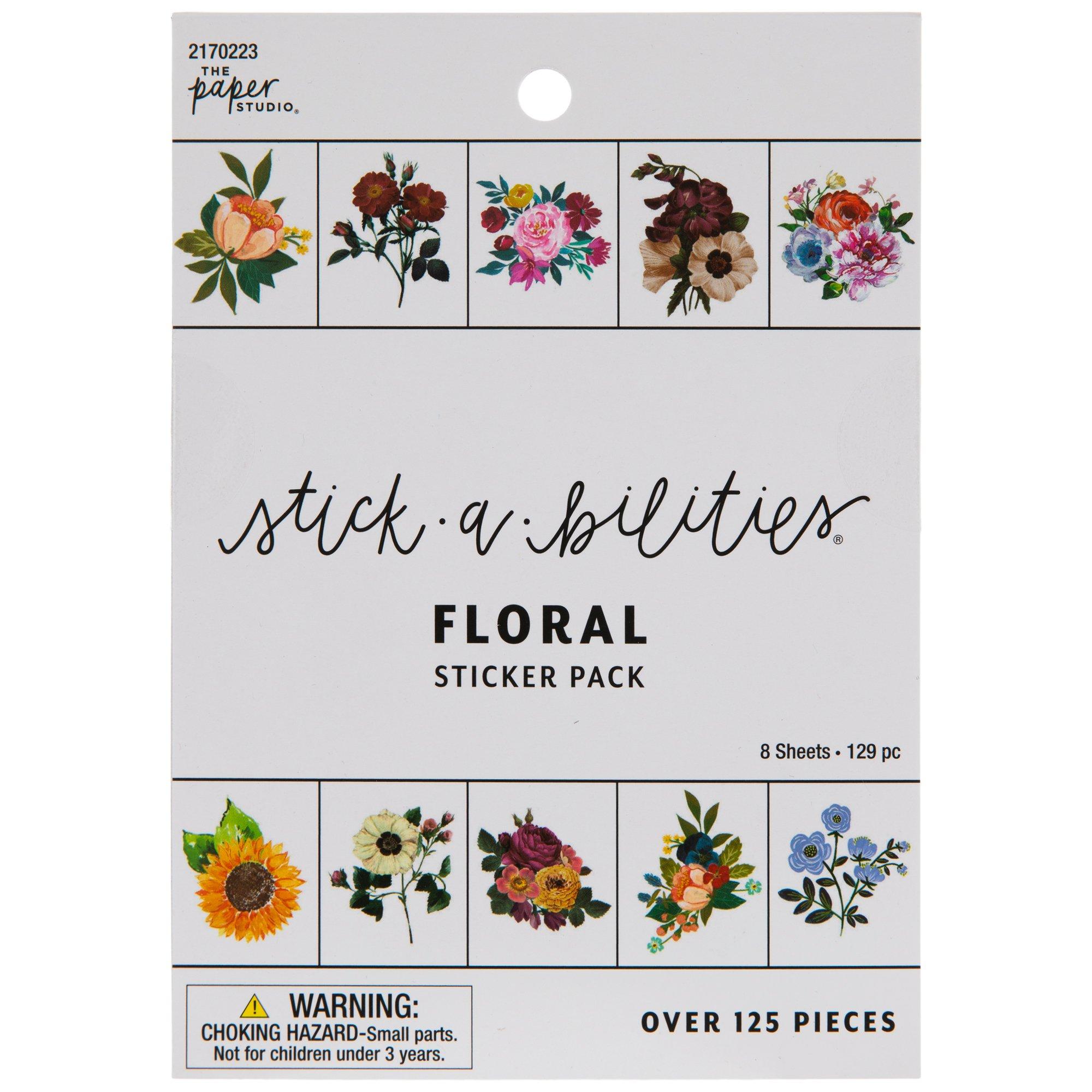 Pressed Flower Stickers  Realistic Floral Embellishment for