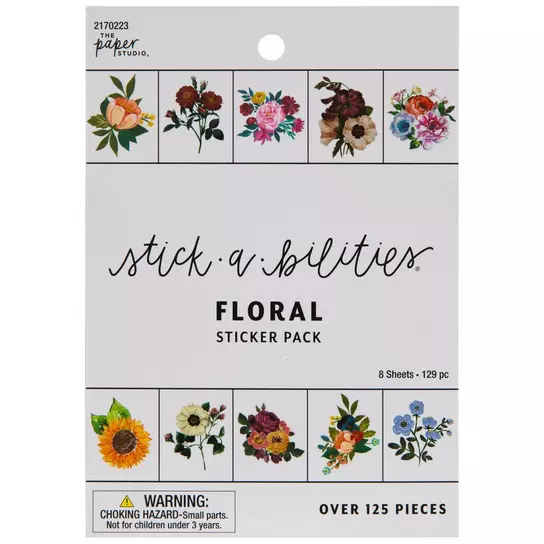 The Paper Studio, Design, 24 Pc The Paper Studio Stickabilities Beautiful  Colorful Bug Stickers