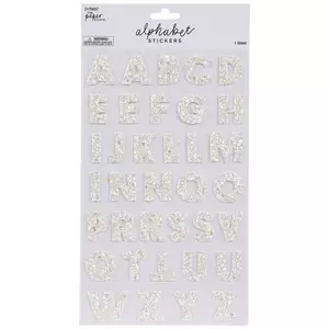 Glitter Formal Alphabet Stickers, Hobby Lobby