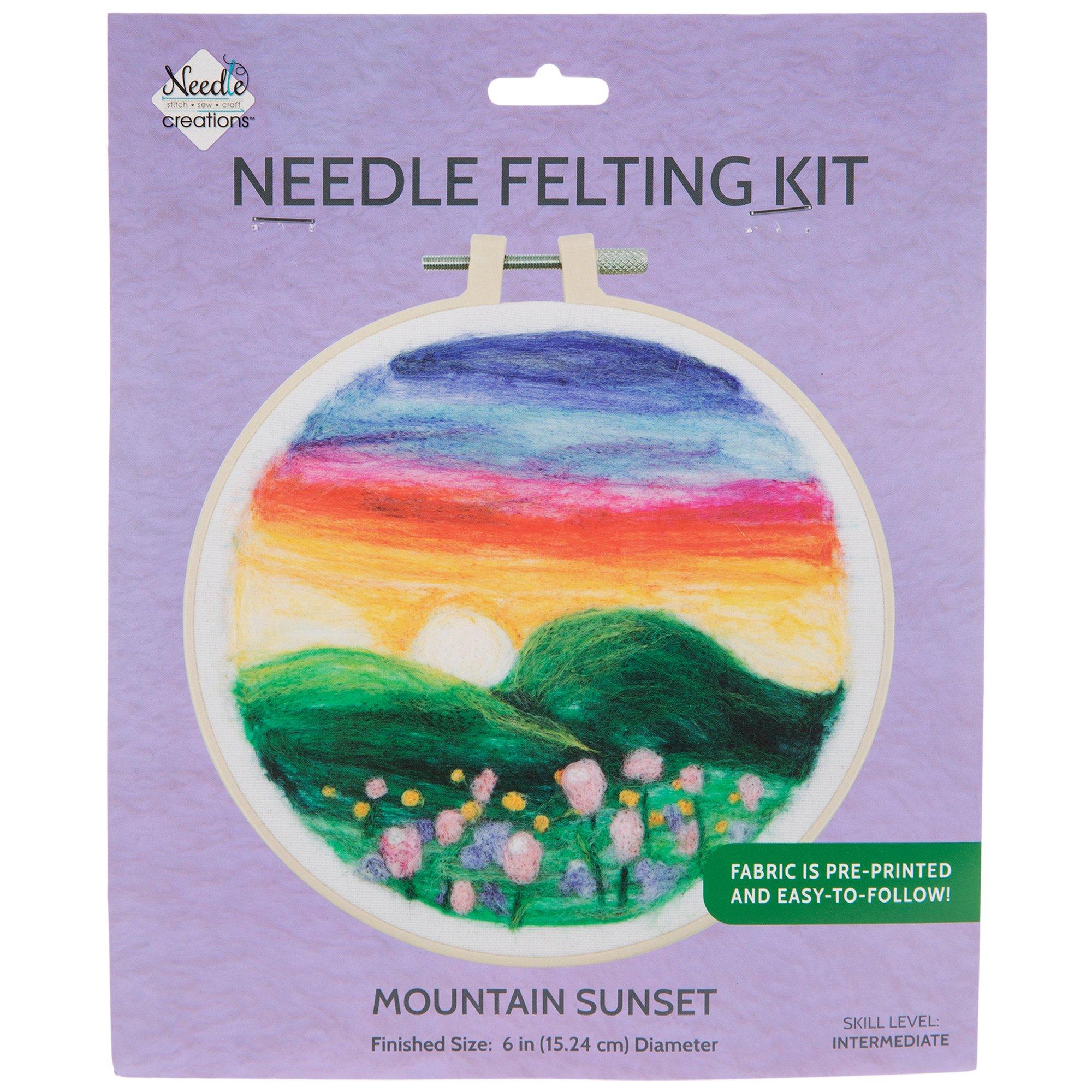 Felting Needle Kit for repair and embellishment; Abundant Earth Fiber