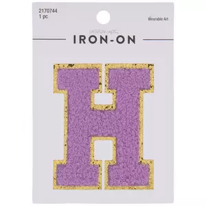 New 2.5inch Chenille Iron on Letter, Varsity White Felt, Alphabet