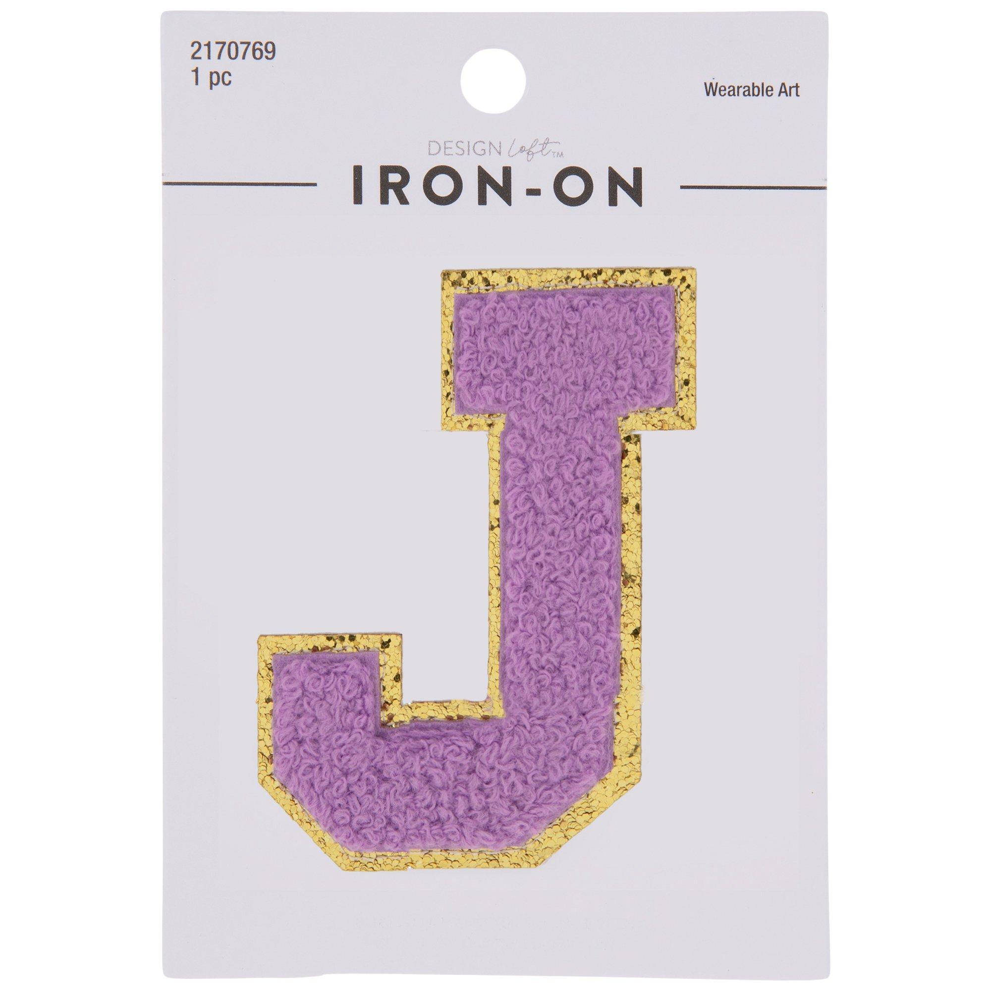 Chenille Letter IronOn Patch 2 1/2" Hobby Lobby 2170769