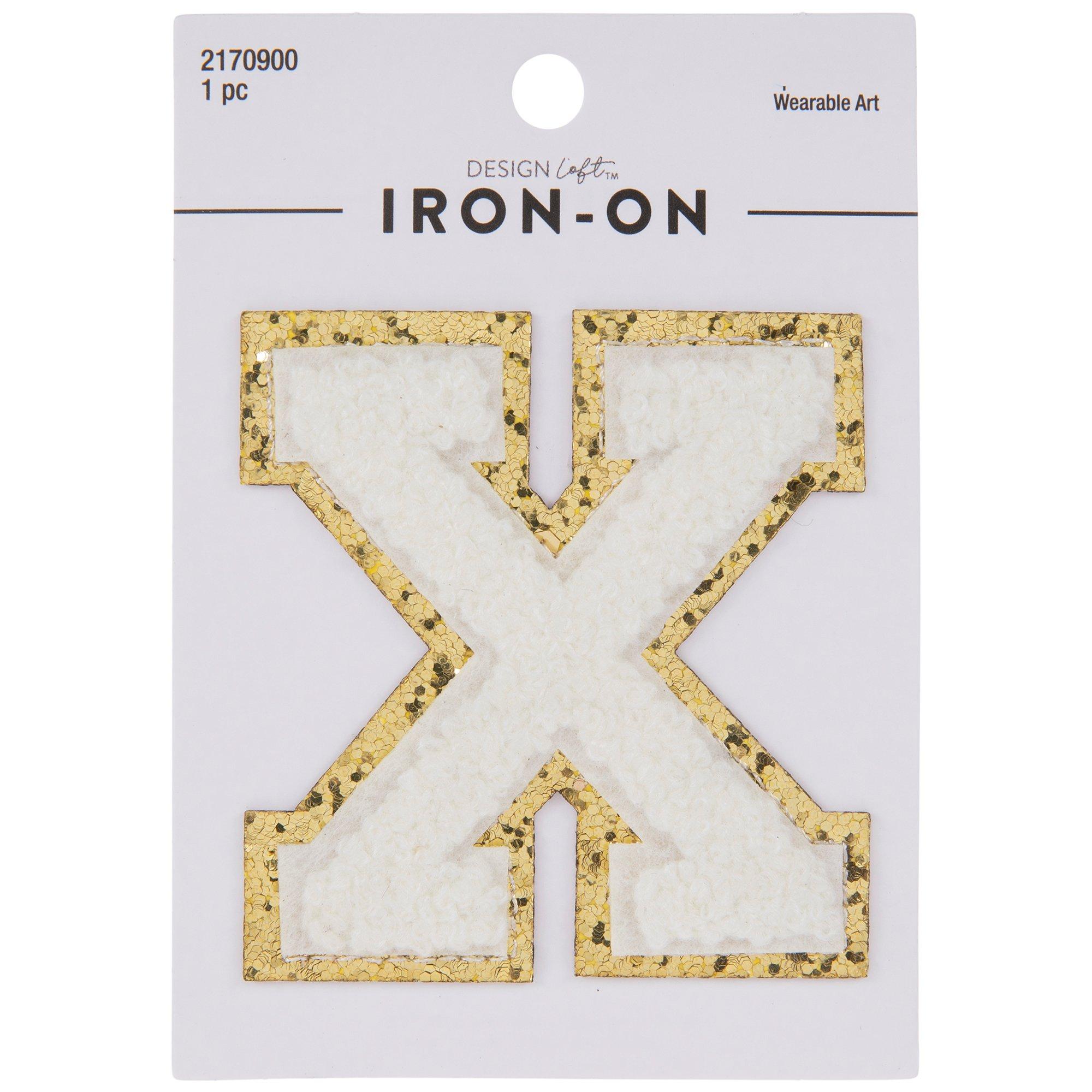 Chenille Letter IronOn Patch 2 1/2" Hobby Lobby 2170900