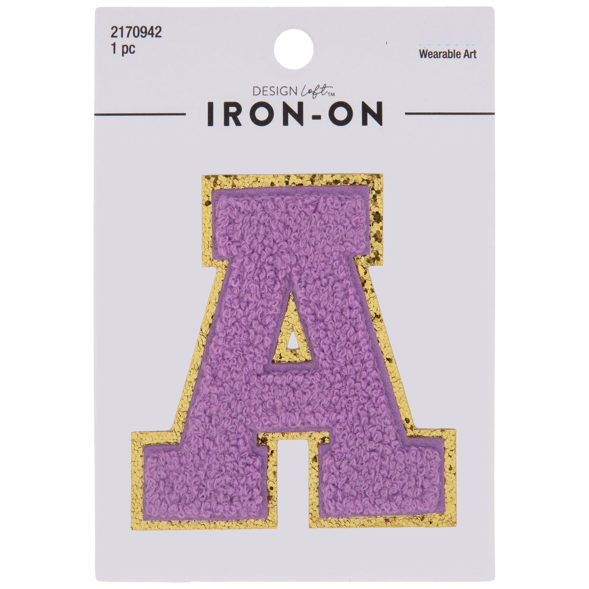 DIY 3-Inch Iron-On Letters in Gold Glitter  Iron on letters, Gold glitter,  Glitter letters