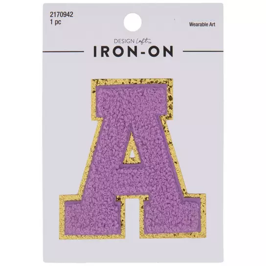 Buy Fuzzy Iron On Letters, Chenille Patches & Numbers
