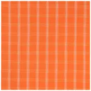 Orange Plaid Fabric