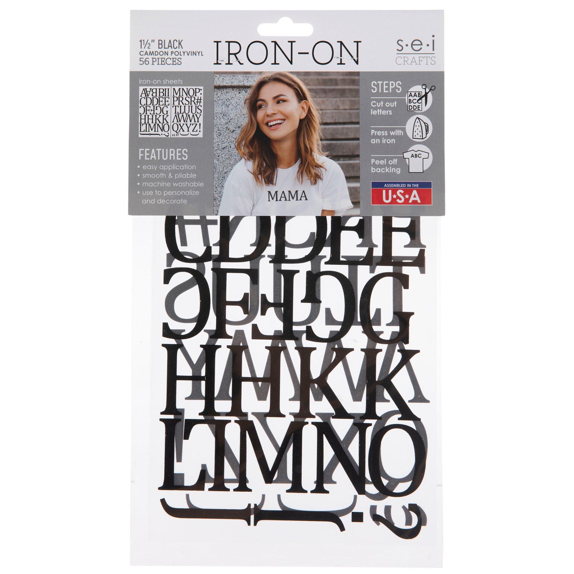 Vinyl Letter Iron-On Transfer Alphabet | Hobby Lobby | 2171627