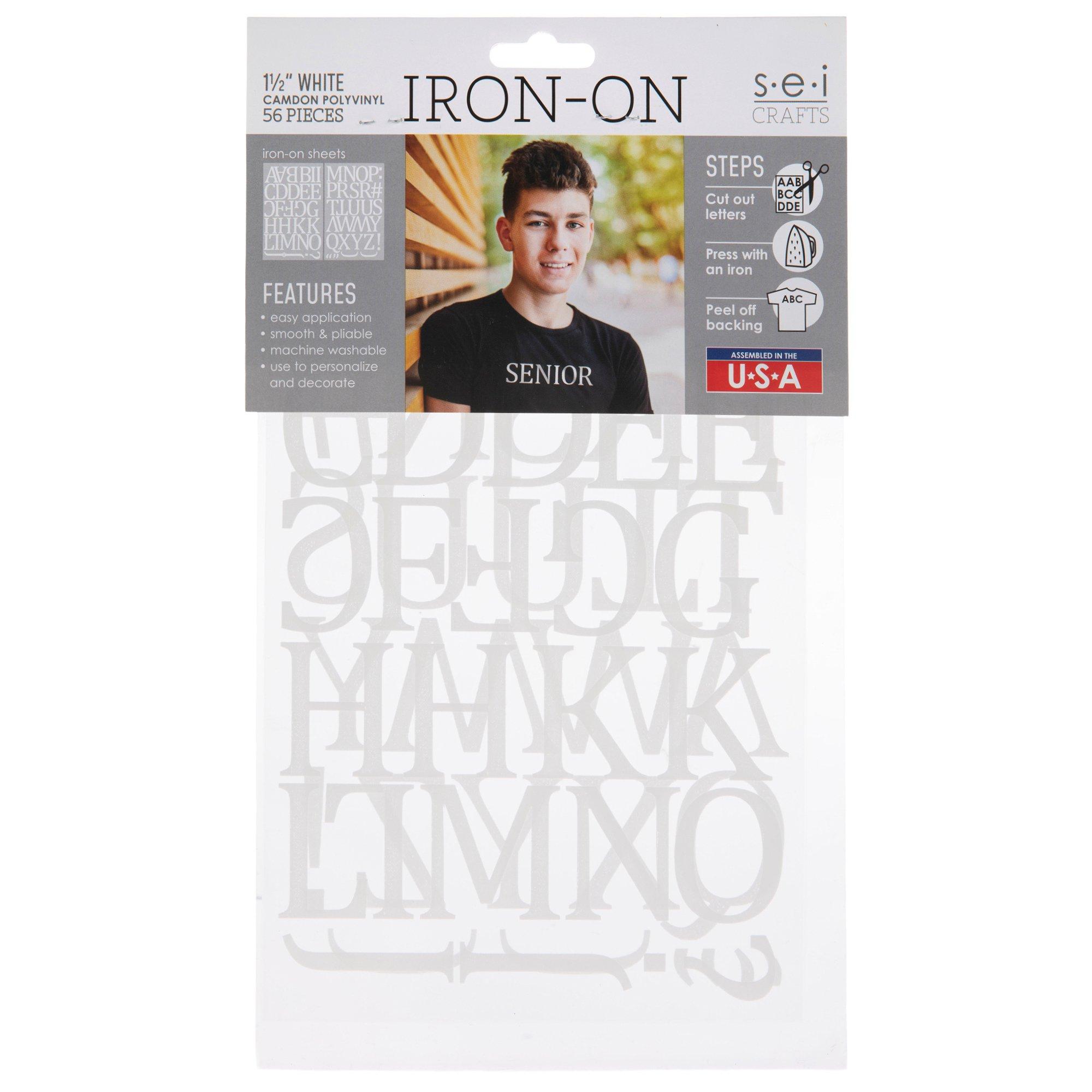 Vinyl Letter Iron-On Transfer Alphabet | Hobby Lobby | 2171635