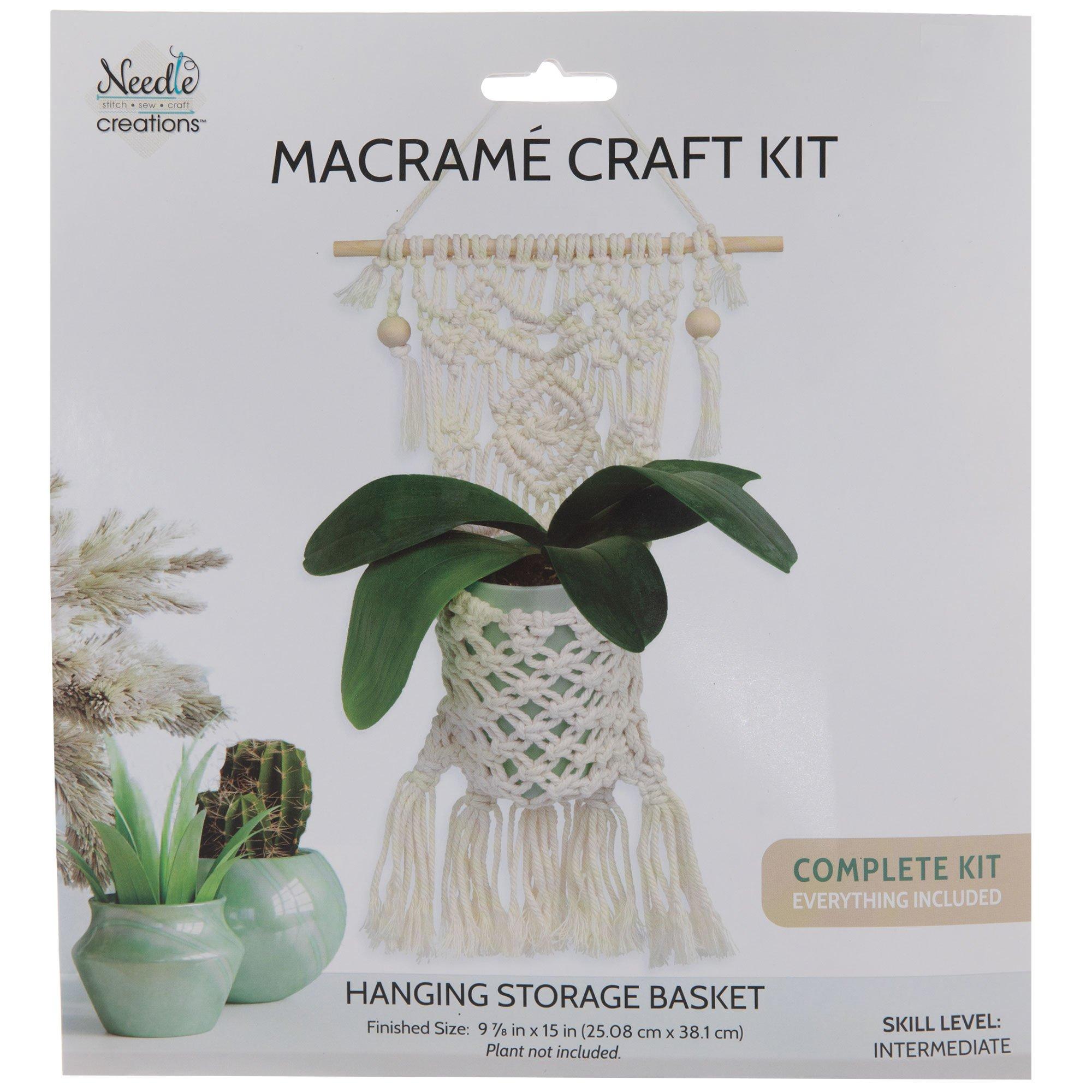 Hanging Storage Basket Macrame Craft Kit Hobby Lobby 2172039
