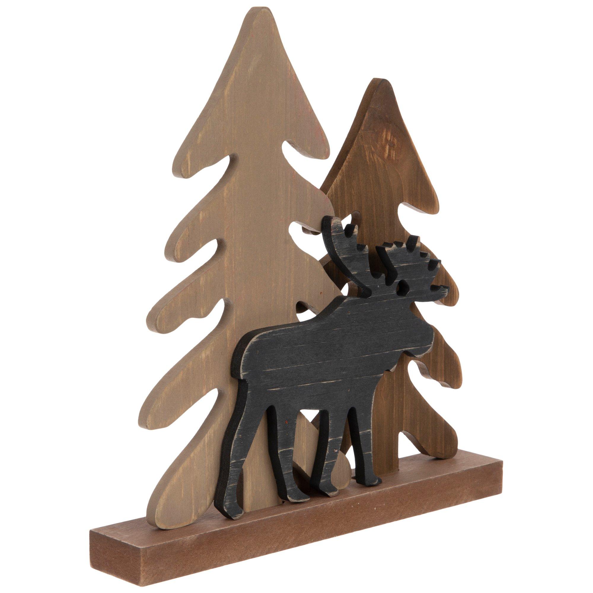 Moose & Trees Wood Decor | Hobby Lobby | 2173326