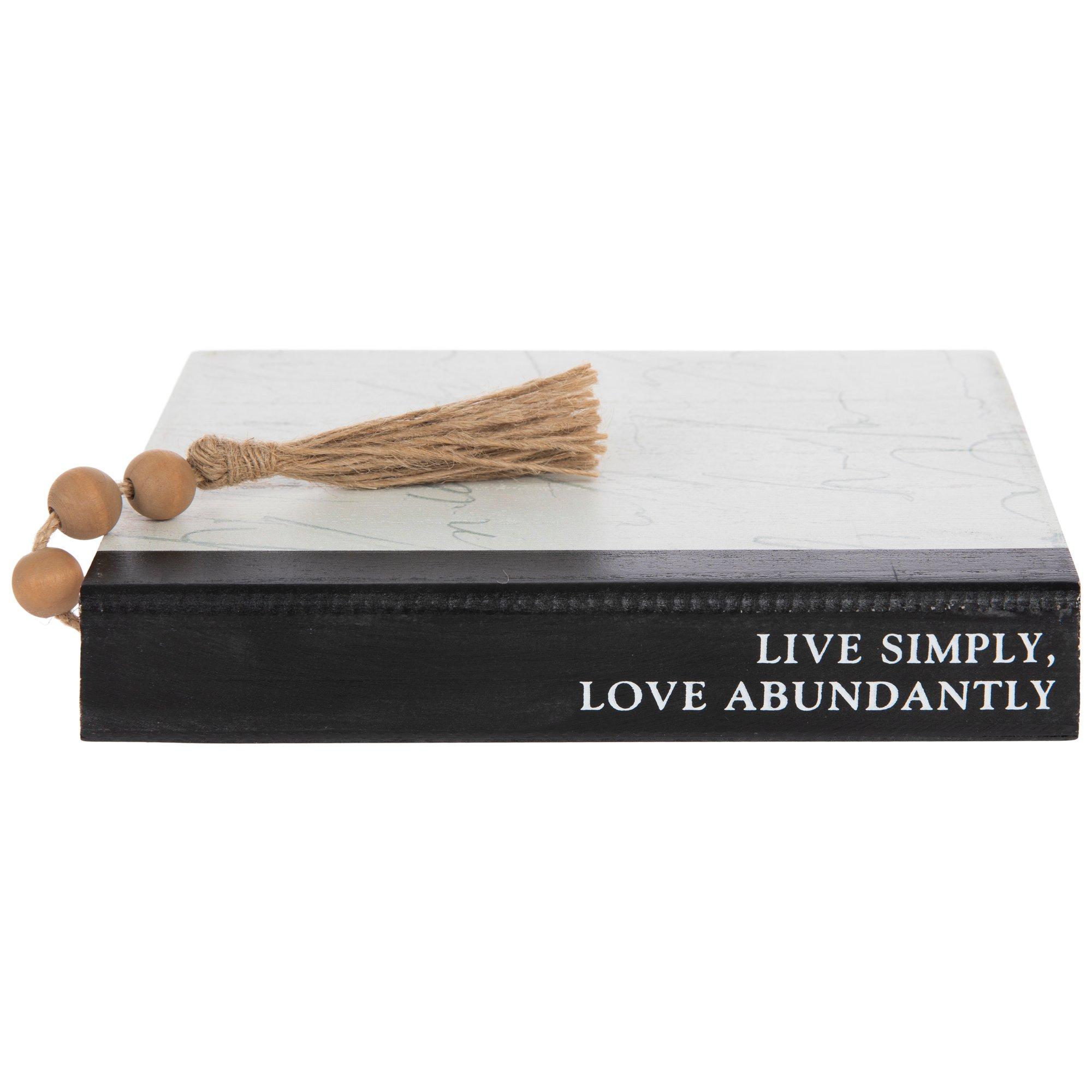 Live Simply Love Abundantly Book Wood Decor Hobby Lobby 2174654