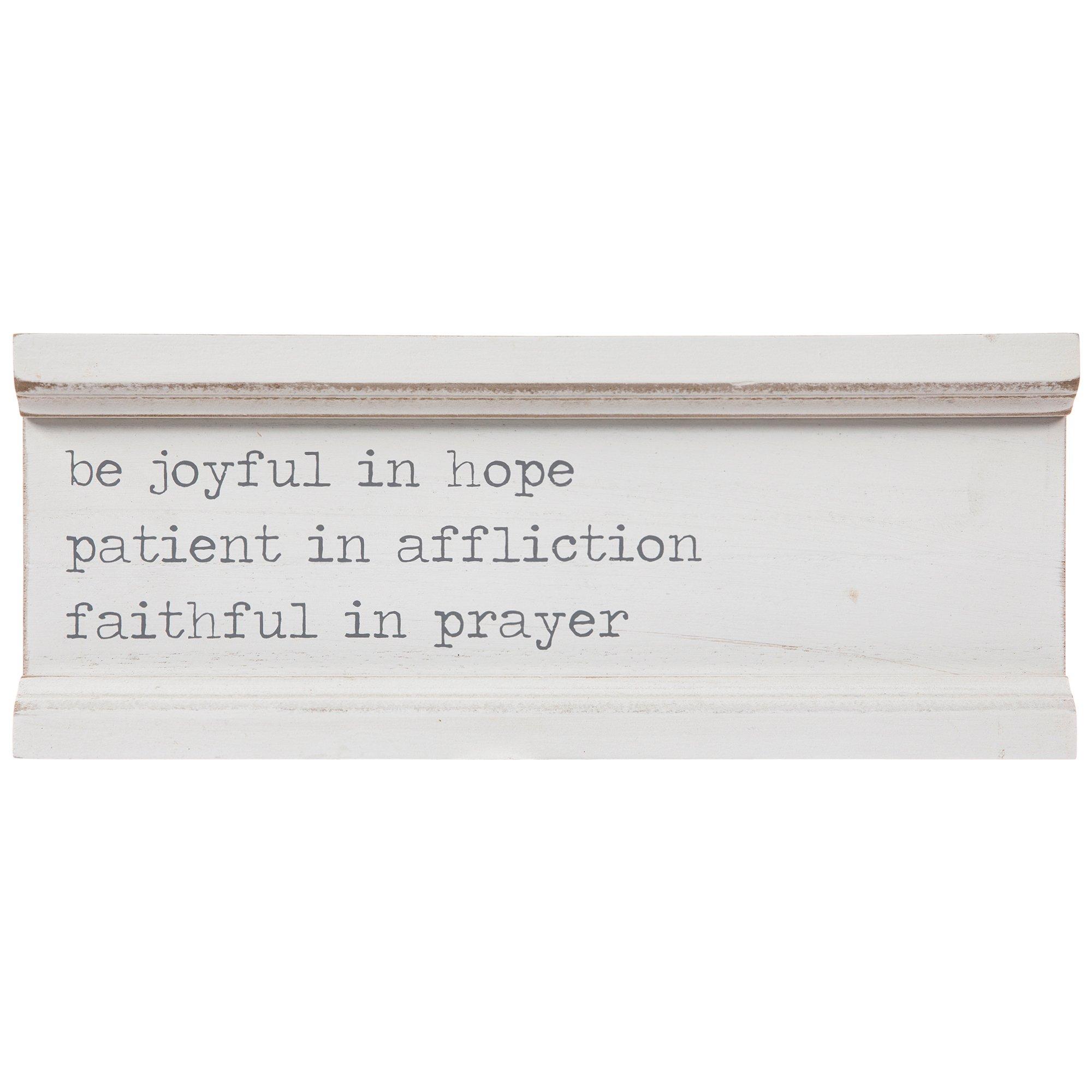 Joyful, Patient & Faithful Wood Decor Hobby Lobby 2175495