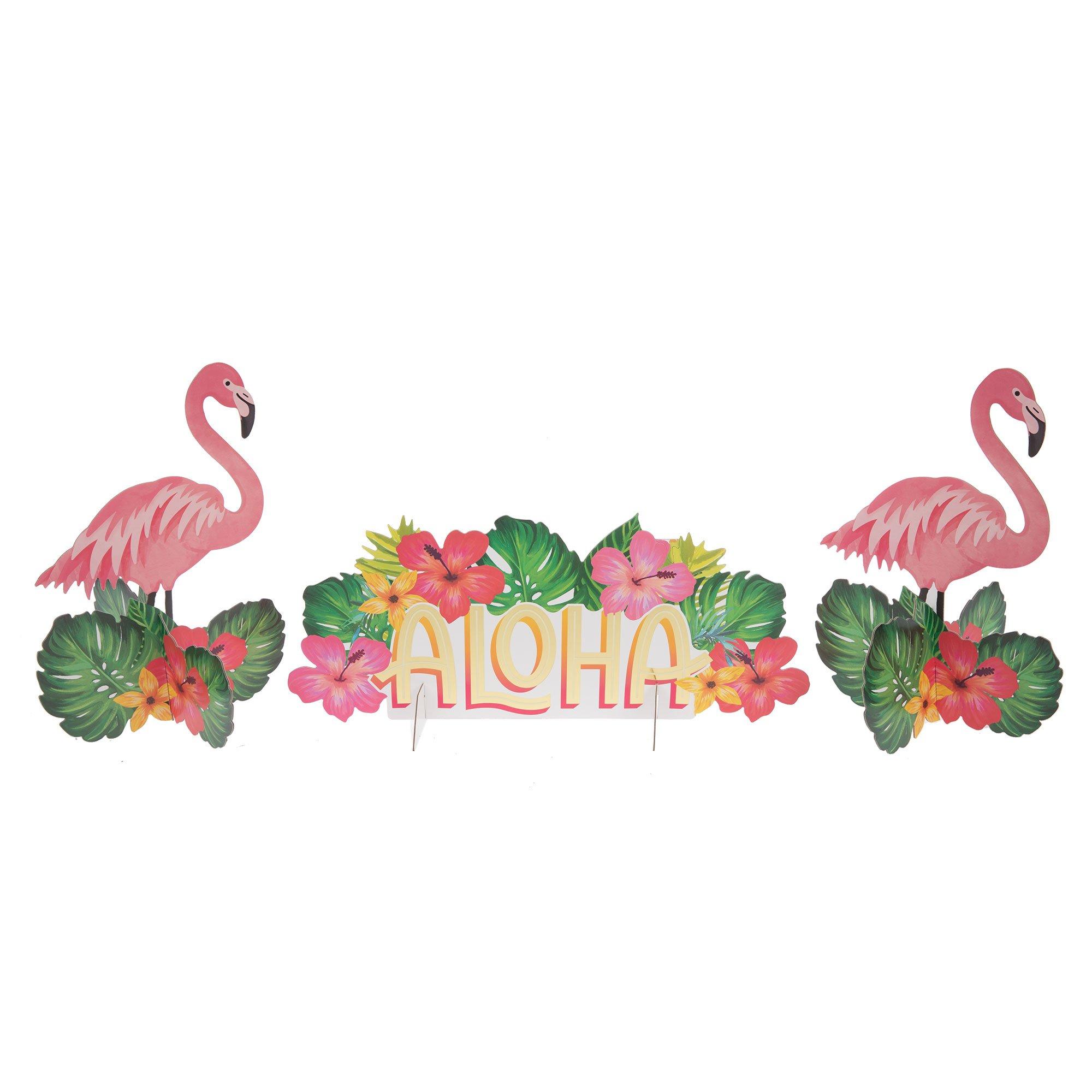 Aloha Hibiscus & Flamingo Table Decor | Hobby Lobby | 2175537