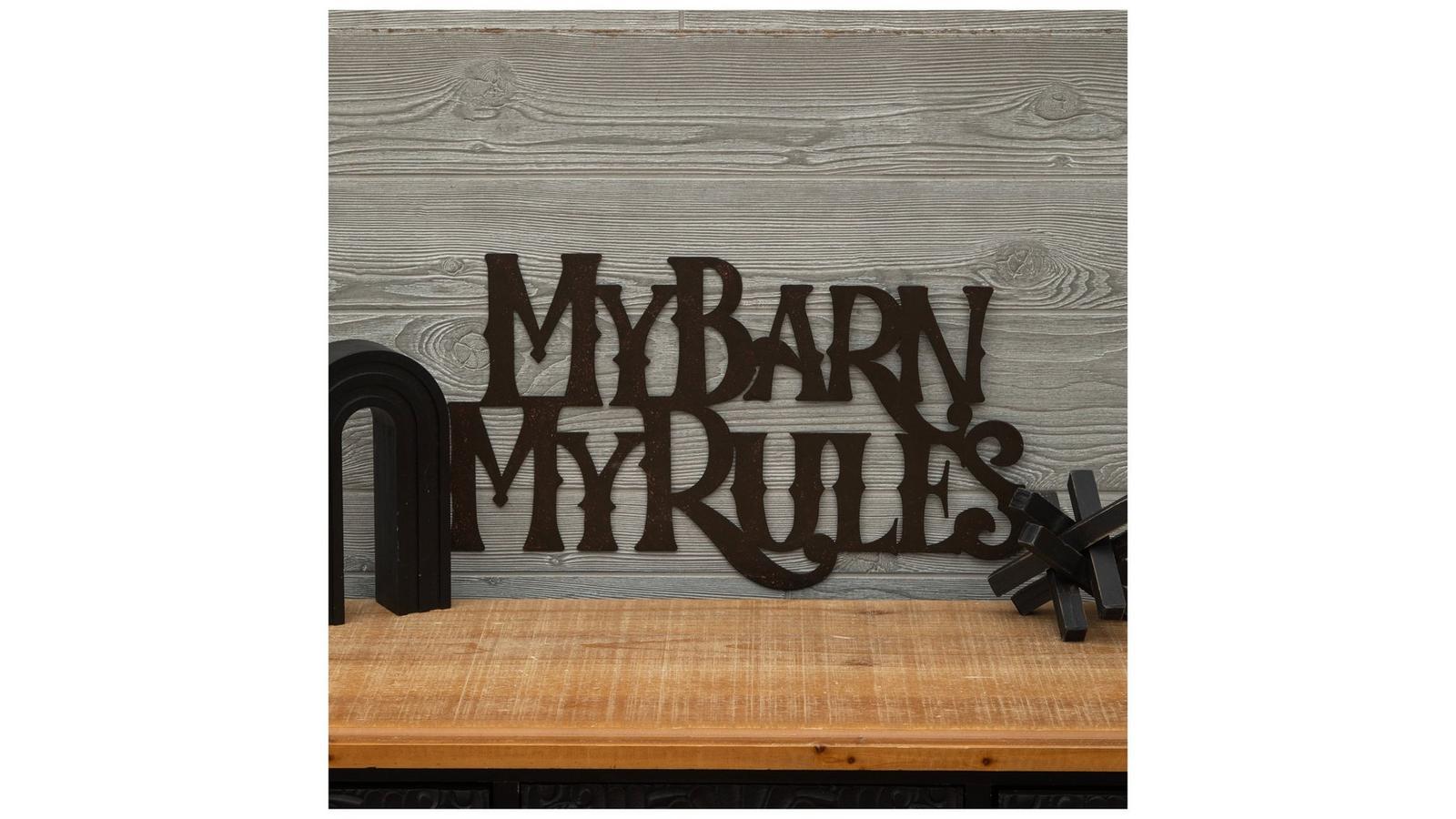 'MY SHED MY RULES' Vintage Style Metal Sign – Funny Tin Plaque For Pub, Bar, Garage, Man Cave