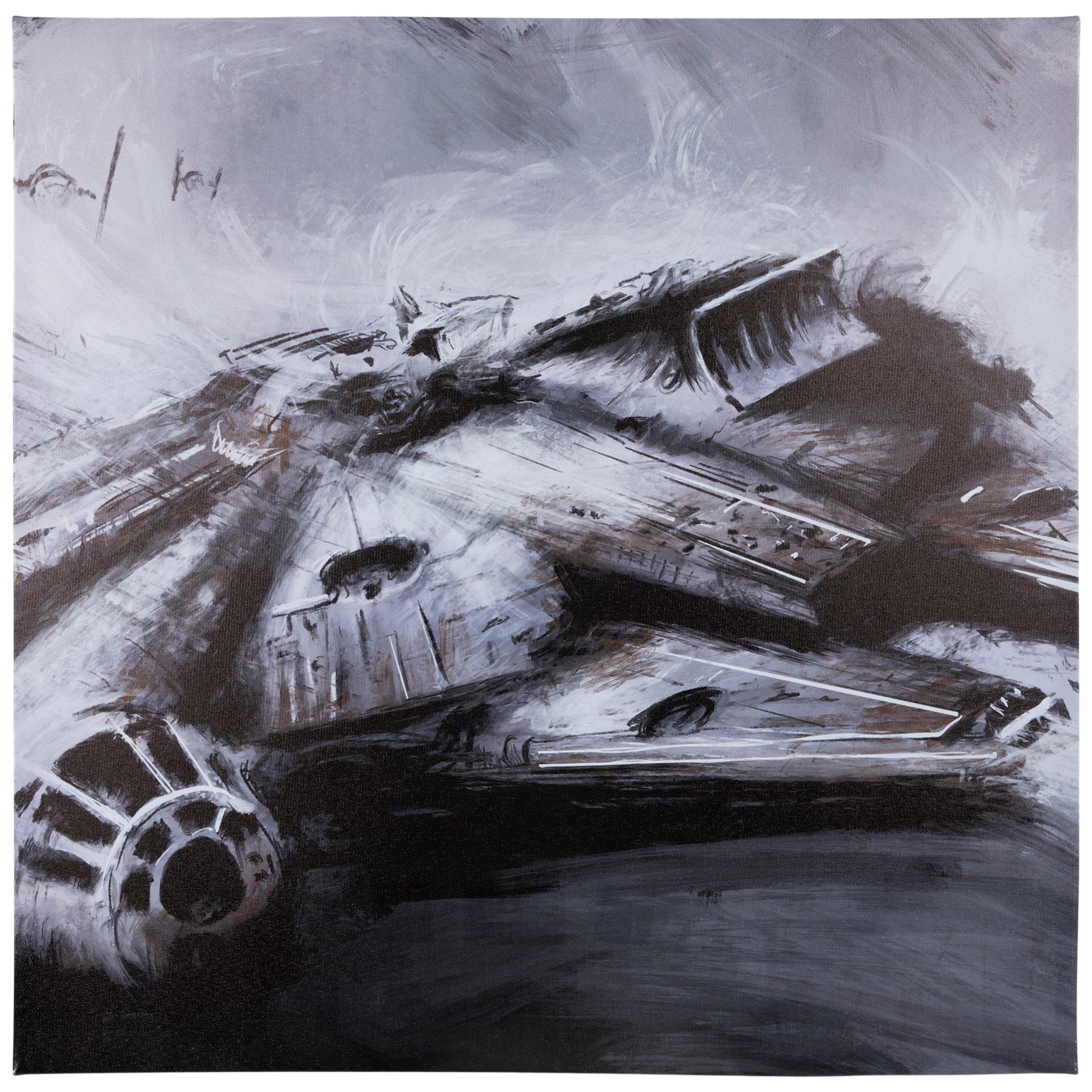 Canvas print Star Wars Episode VII - Millennium Falcon Pencil Art | Fine  Art Prints & Wall Decorations