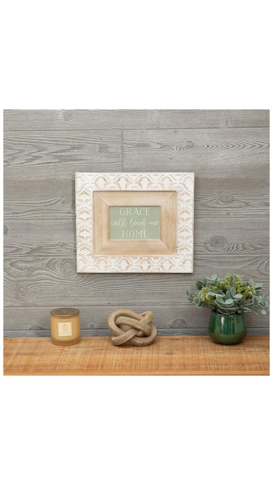 Whitewash Grace Wood Wall Decor | Hobby Lobby | 2177137