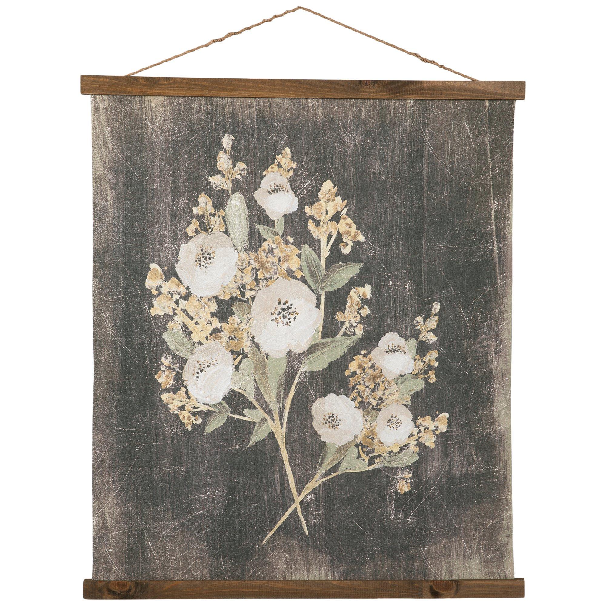 flower tapestry print t