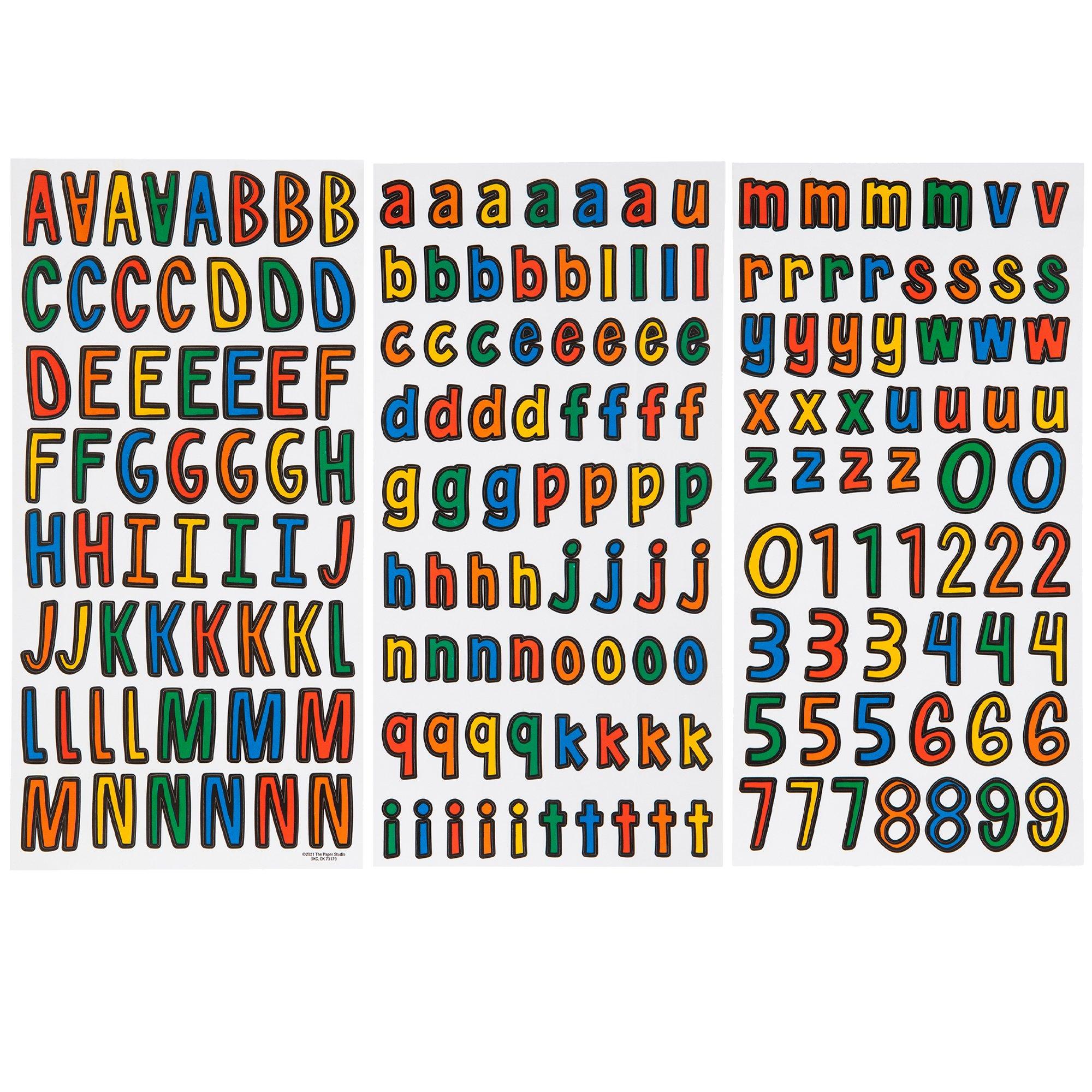 Multi-Color Glitter Letter Stickers, Hobby Lobby, 2152866