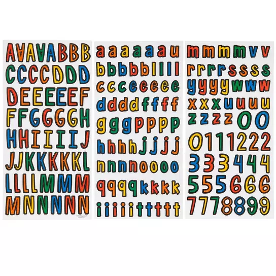 Alphabet small letter stickers in different color and sizes - Wiccatdesigns