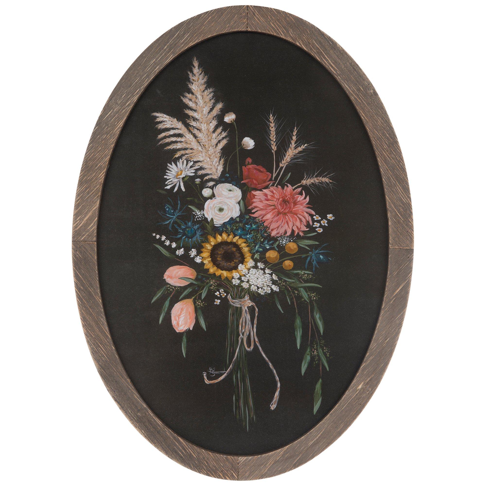 Floral Bouquet Oval Wood Wall Decor Hobby Lobby 2178416