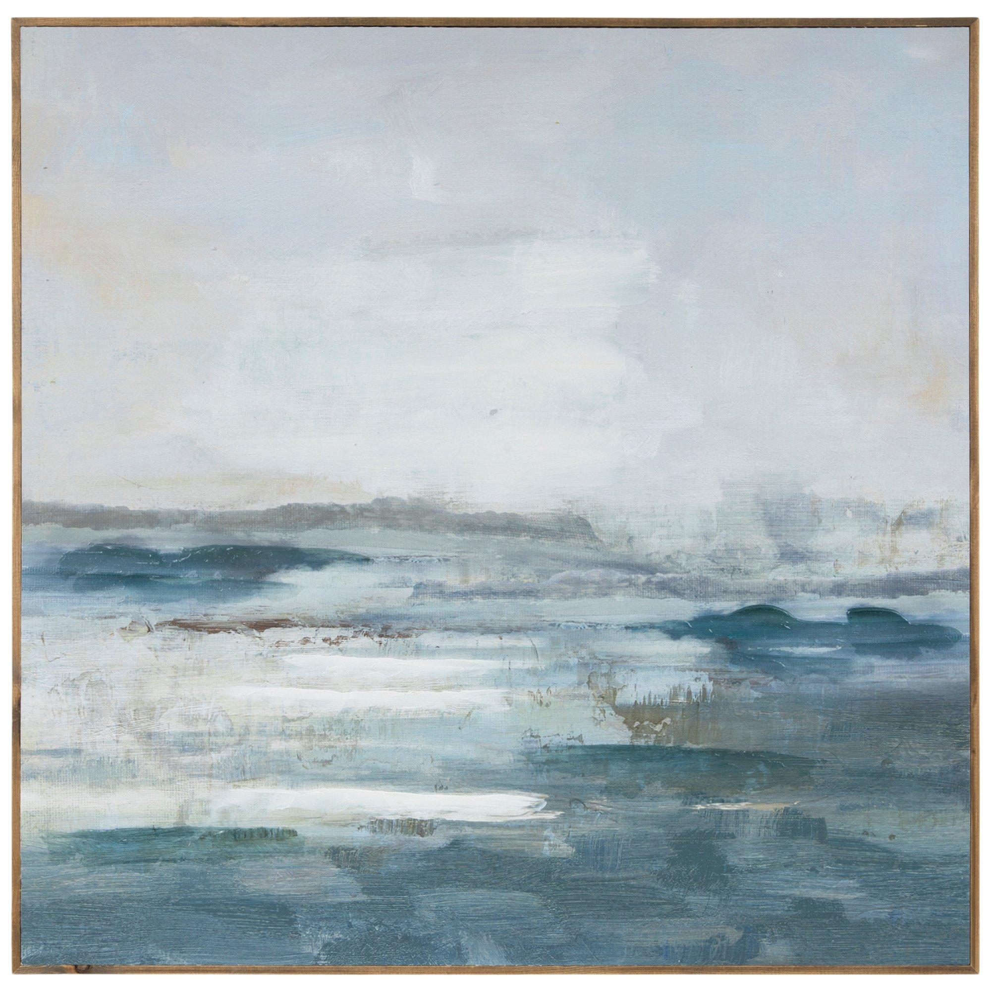 Blue & Gray Seascape Wood Wall Decor Hobby Lobby 2179604