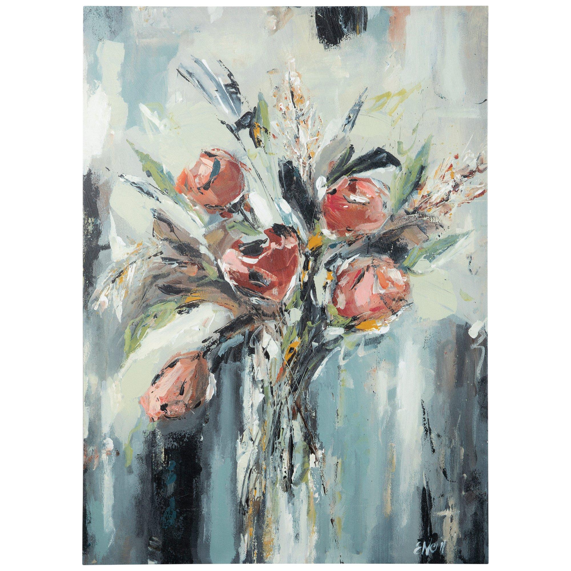 Blooms Canvas Wall Decor Hobby Lobby 2180214