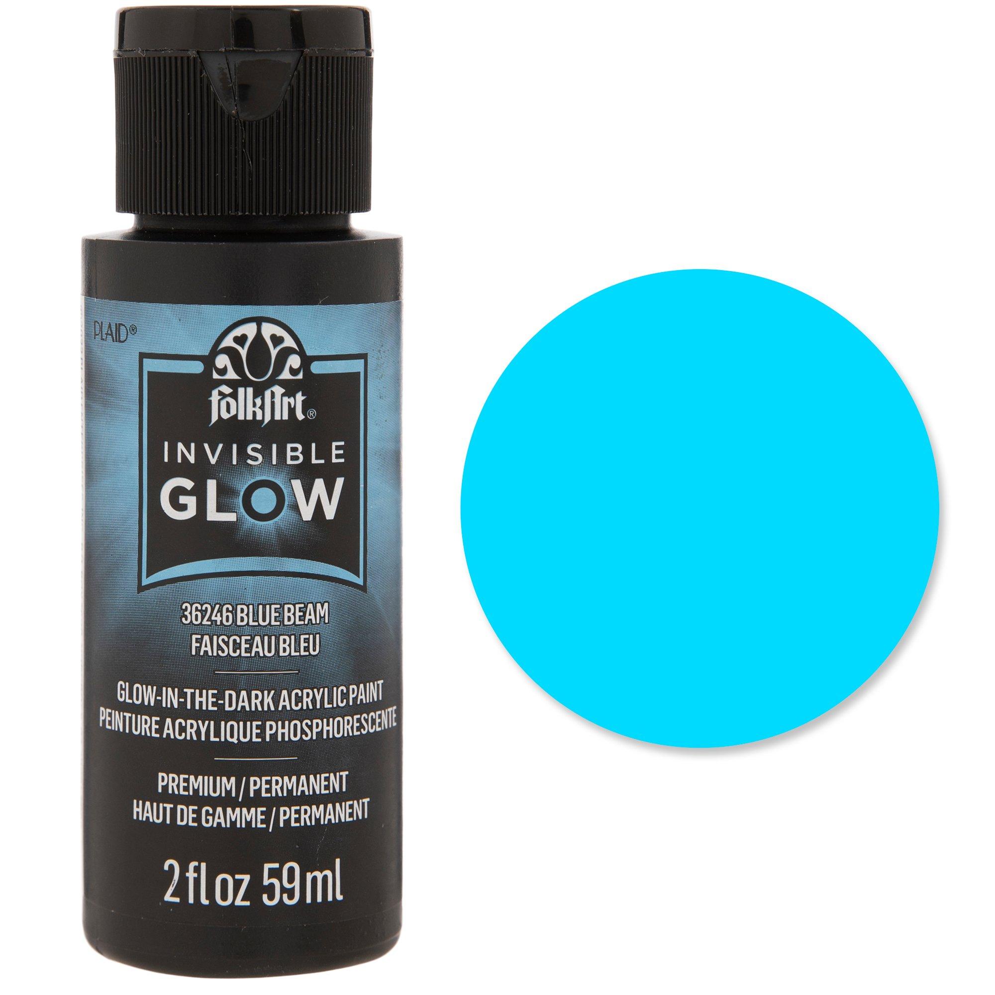 Blue Glow in the Dark Paint  Invisible Blue Acrylic Paint
