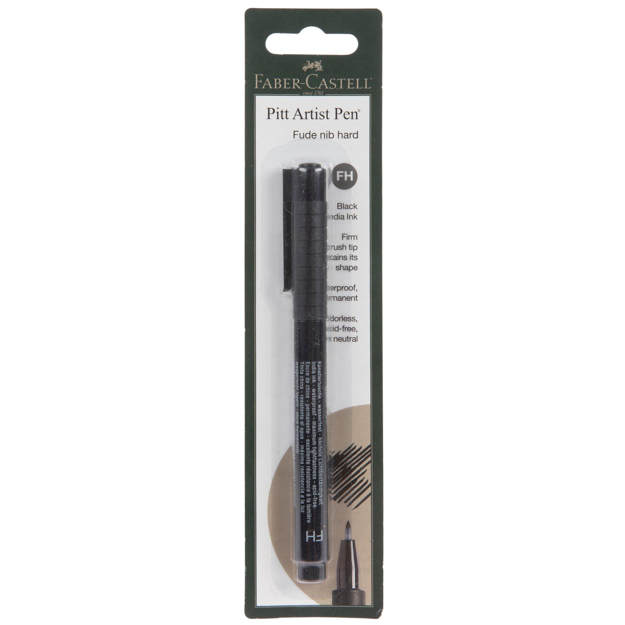 Black FaberCastell Pitt Fude Hard Artist Pen Hobby Lobby 2182129