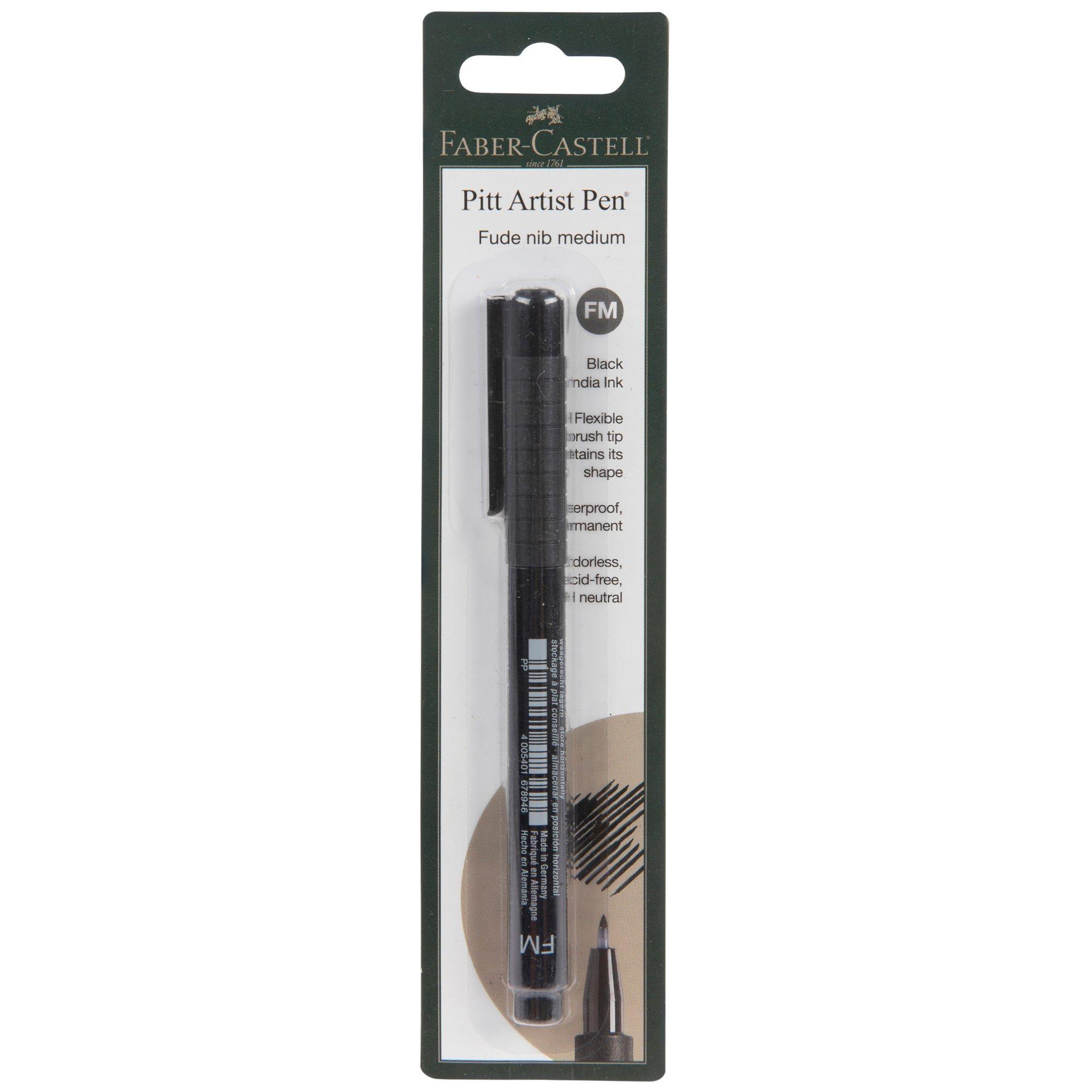 Black FaberCastell Pitt Fude Medium Artist Pen Hobby Lobby 2182137
