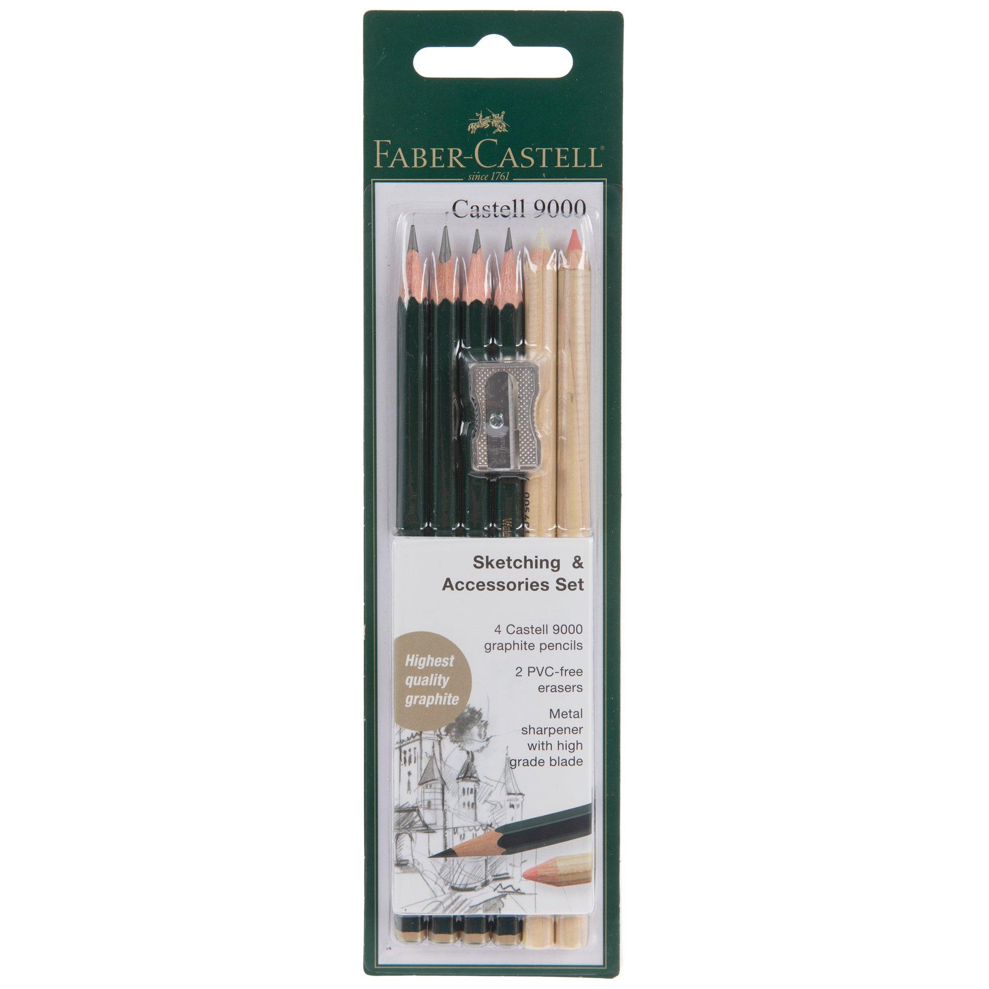 Faber Castell 9000 Graphite Pencils Grade 4B Pack of 12 Finest Quality  Sketching