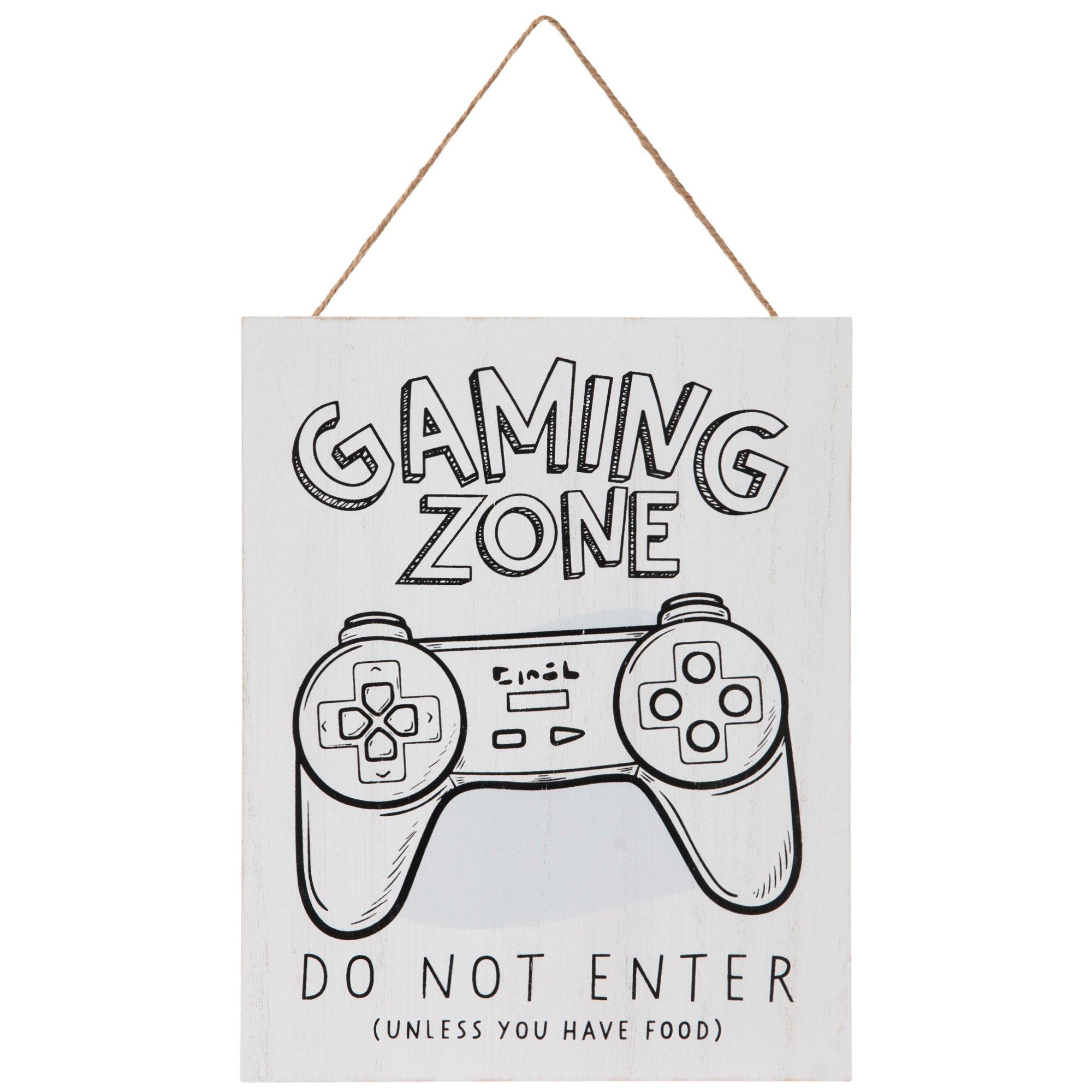 Game Zone, Controller Gamer, Metal Wall Art, Gift, Gamer Room