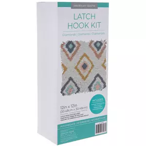 Butterfly Fringe Latch Hook Kit 12 x 9 - Latch Hook Kits - Yarn & Needlecrafts