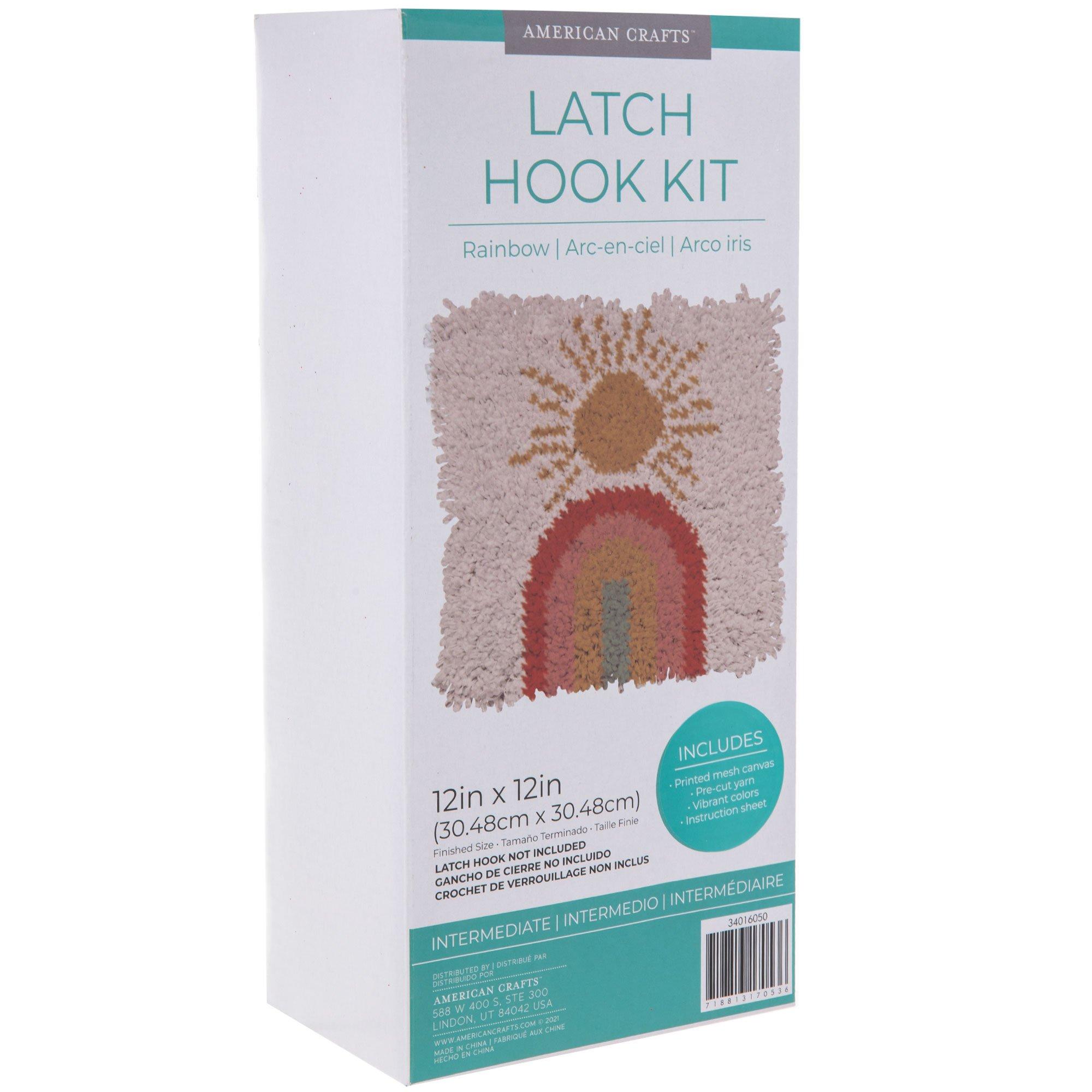  Latch Hook Kits, Latch Hook Kits for Beginners,Rainbow