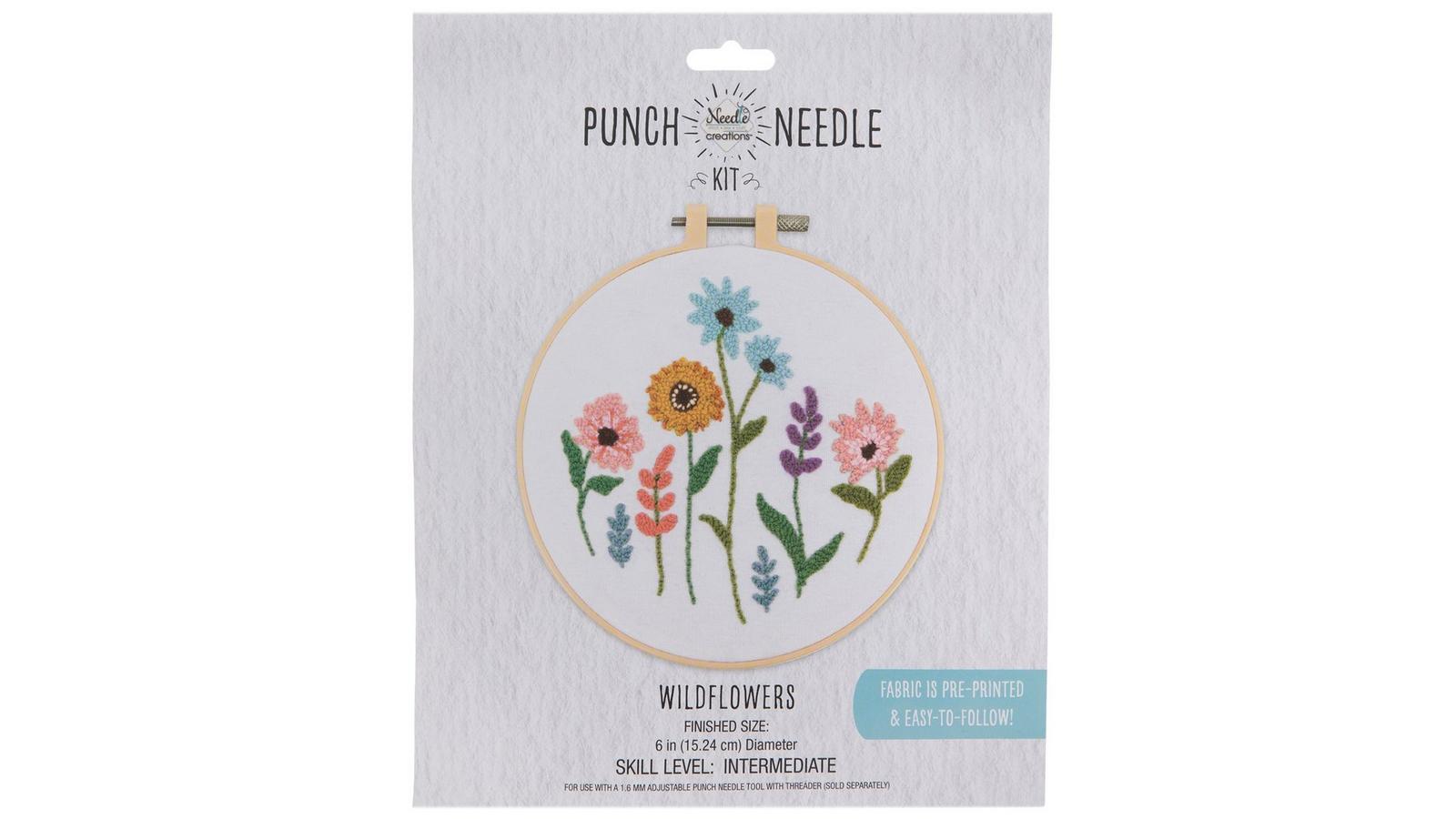 Wildflowers Punch Needle Kit | Hobby Lobby | 2183861