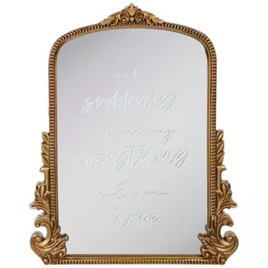 Gold I Was Home Bordeaux Arch Wall Mirror