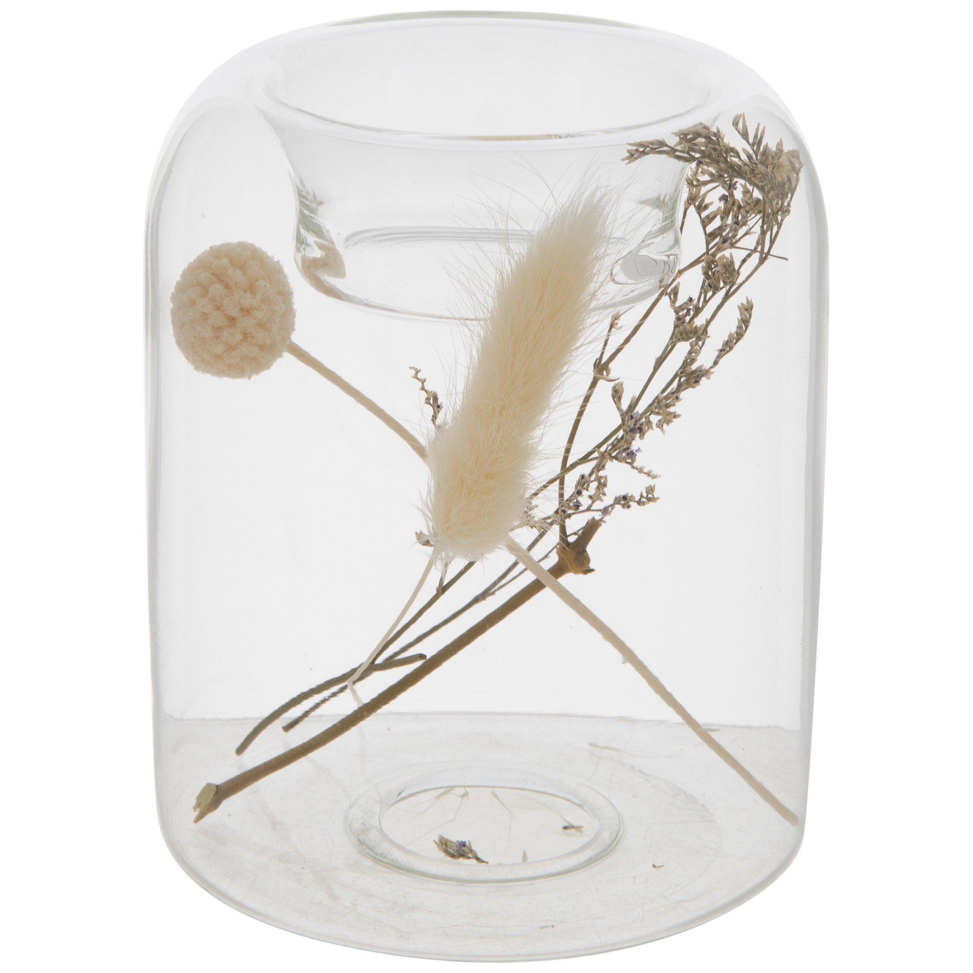 Dried Flowers In Glass Jar Candle Holder Hobby Lobby 2184471