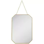 Gold Octagon Wall Mirror