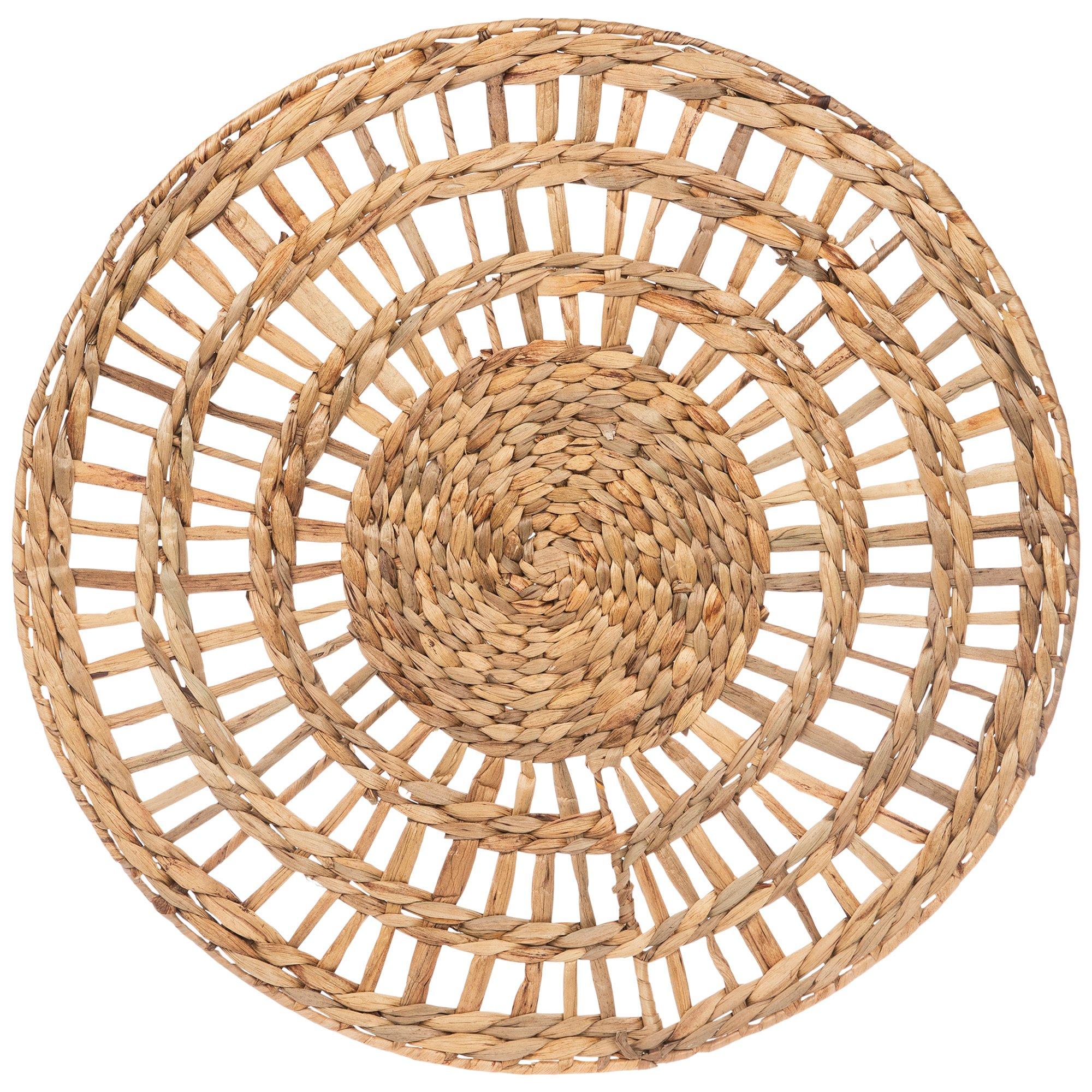 Black Woven Basket Wall Decor