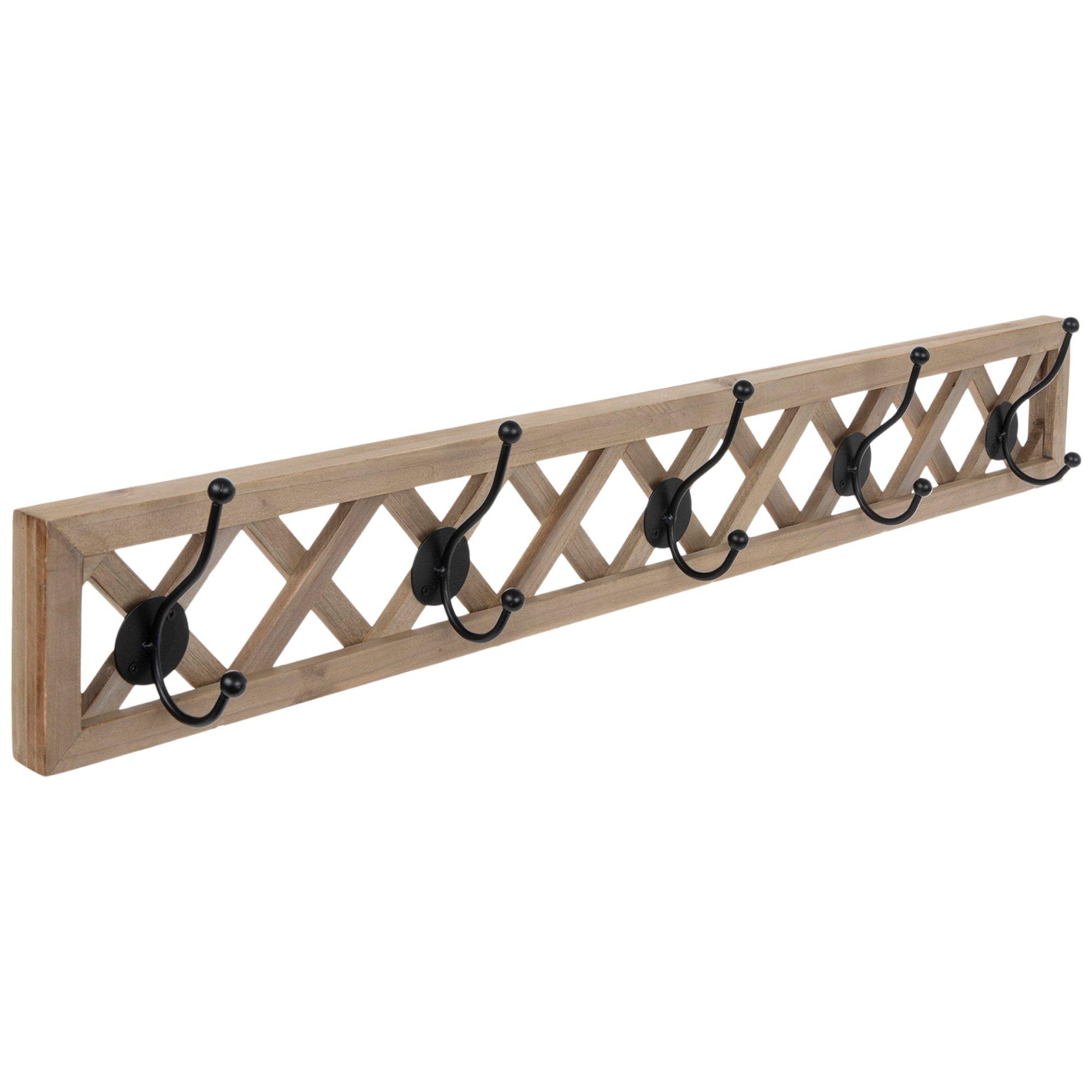 Crisscross Wood Wall Decor With Hooks Hobby Lobby 2186229
