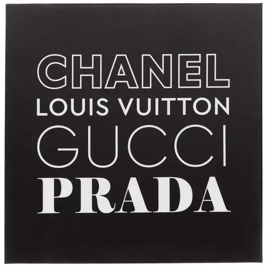 Gucci Chanel Louis Vuitton Wall Artwork
