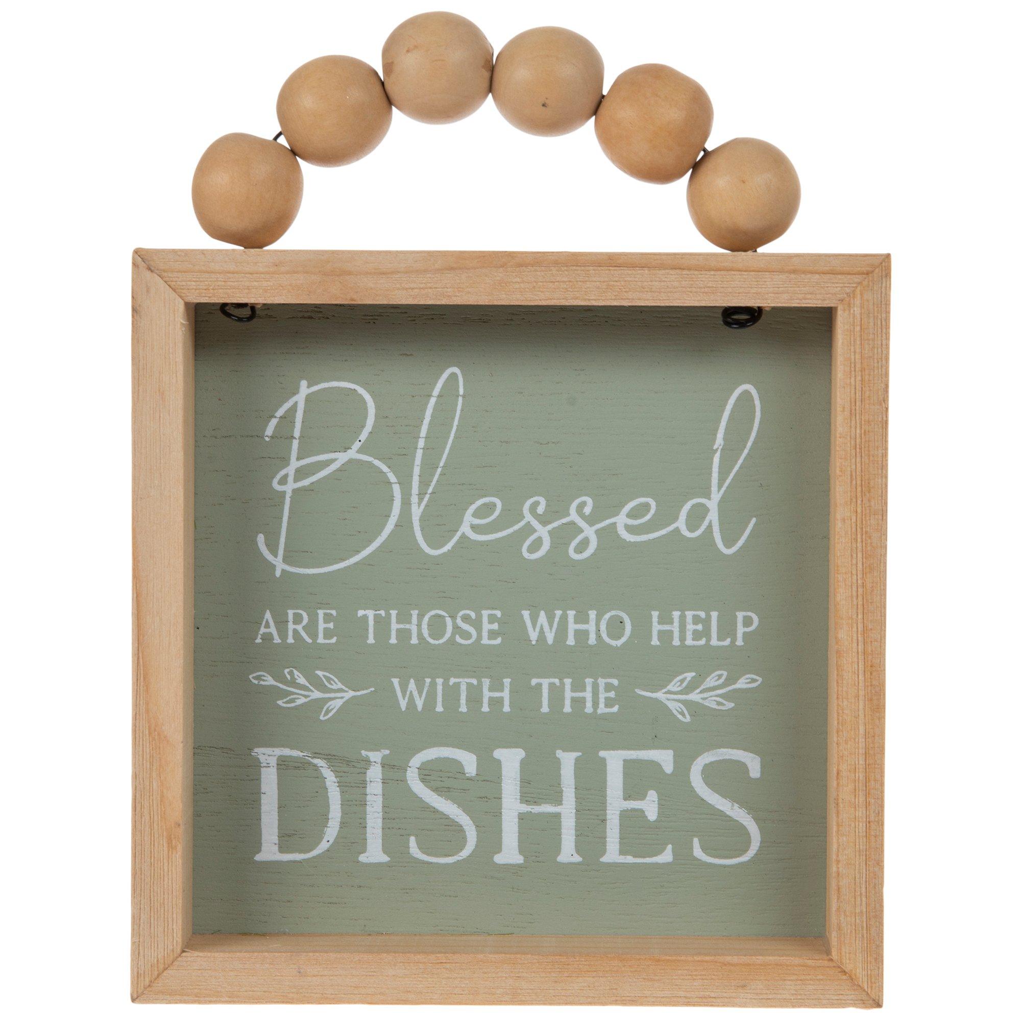 Blessed Are Those Who Do My Dishes Funny Kitchen Sign Rustic Wood