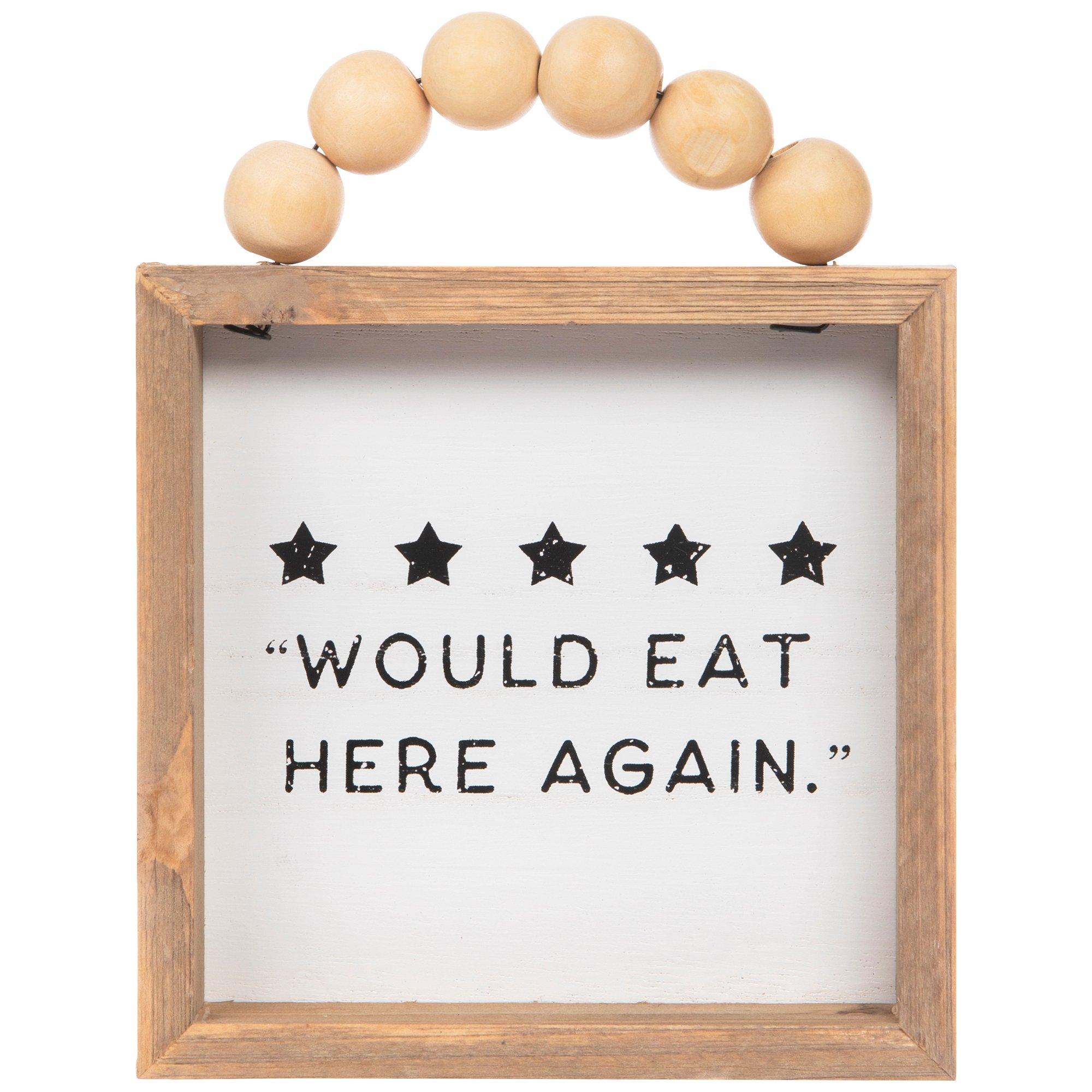 Would Eat Here Again Wood Wall Decor Hobby Lobby 2187540