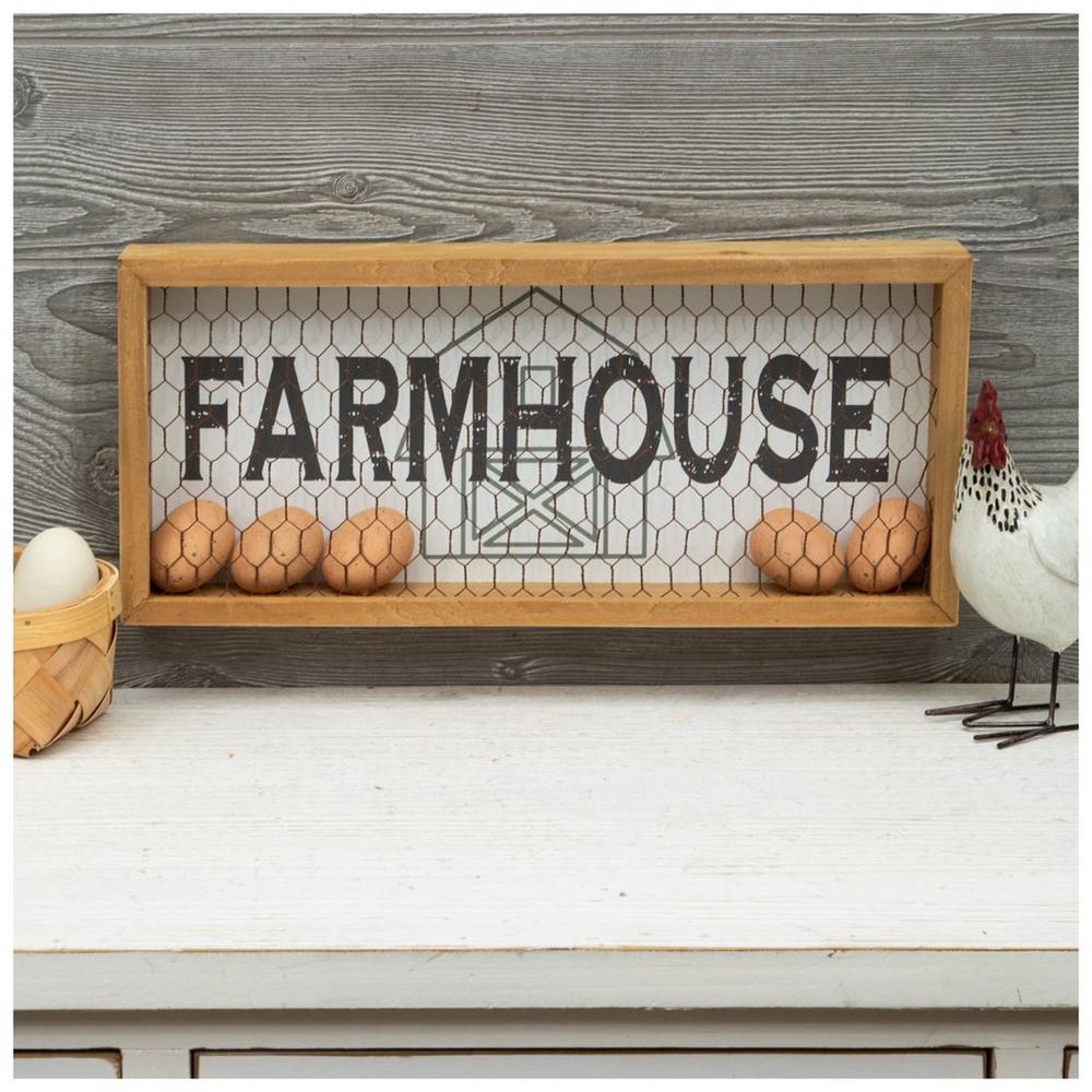 Farmhouse Eggs Wood Wall Decor