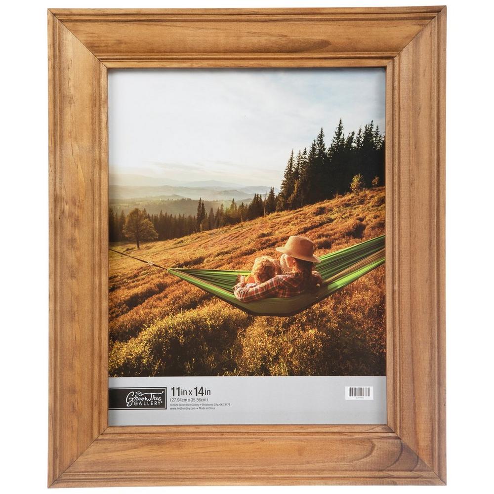 Brown Beveled Wood Wall Frame