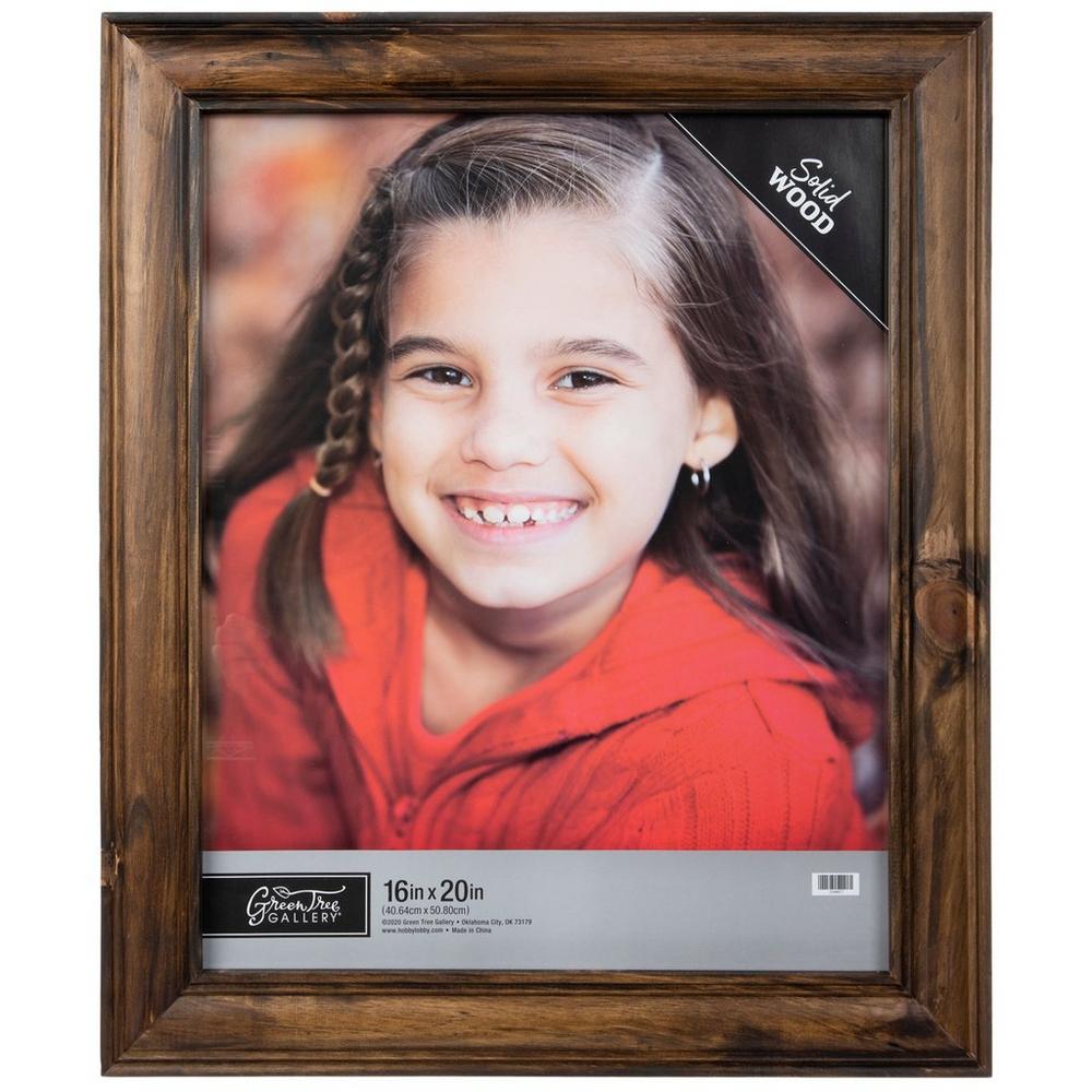 Brown Beveled Wood Wall Frame