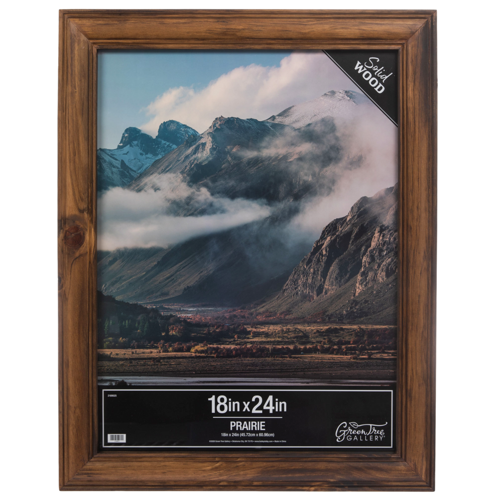 Brown Beveled Wood Wall Frame