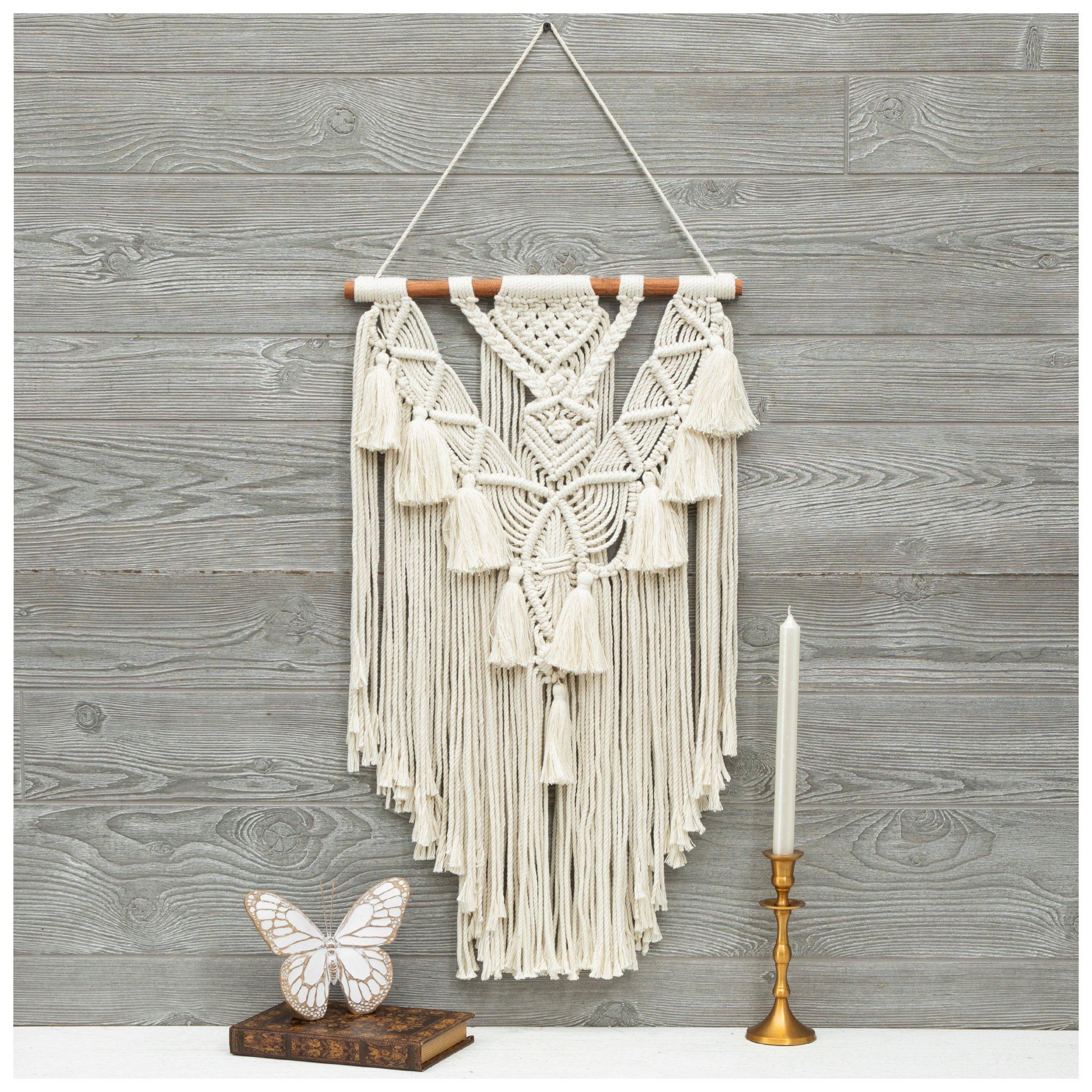 Layered Tassel Macrame Wall Decor