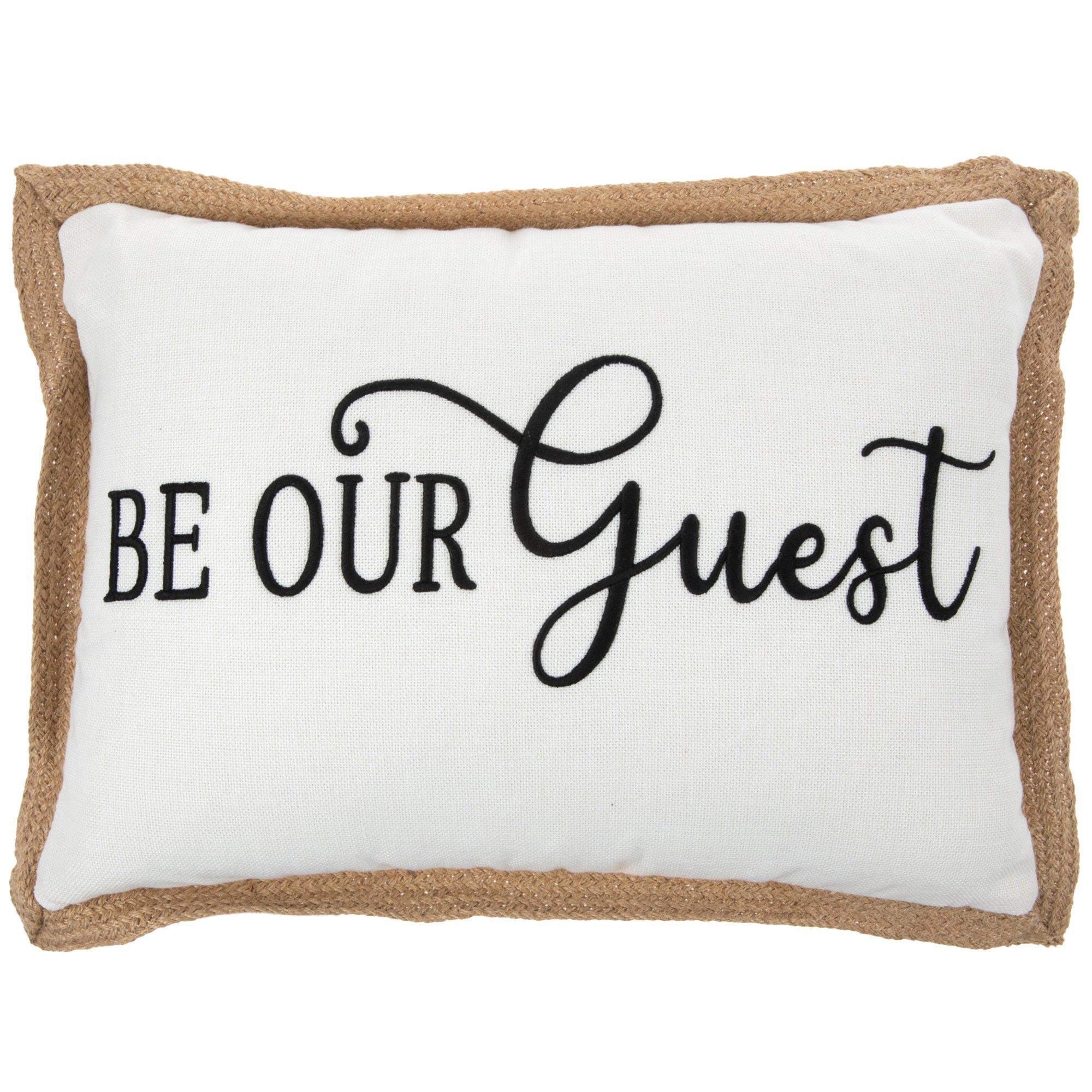 Be our guest pillow hot sale michaels