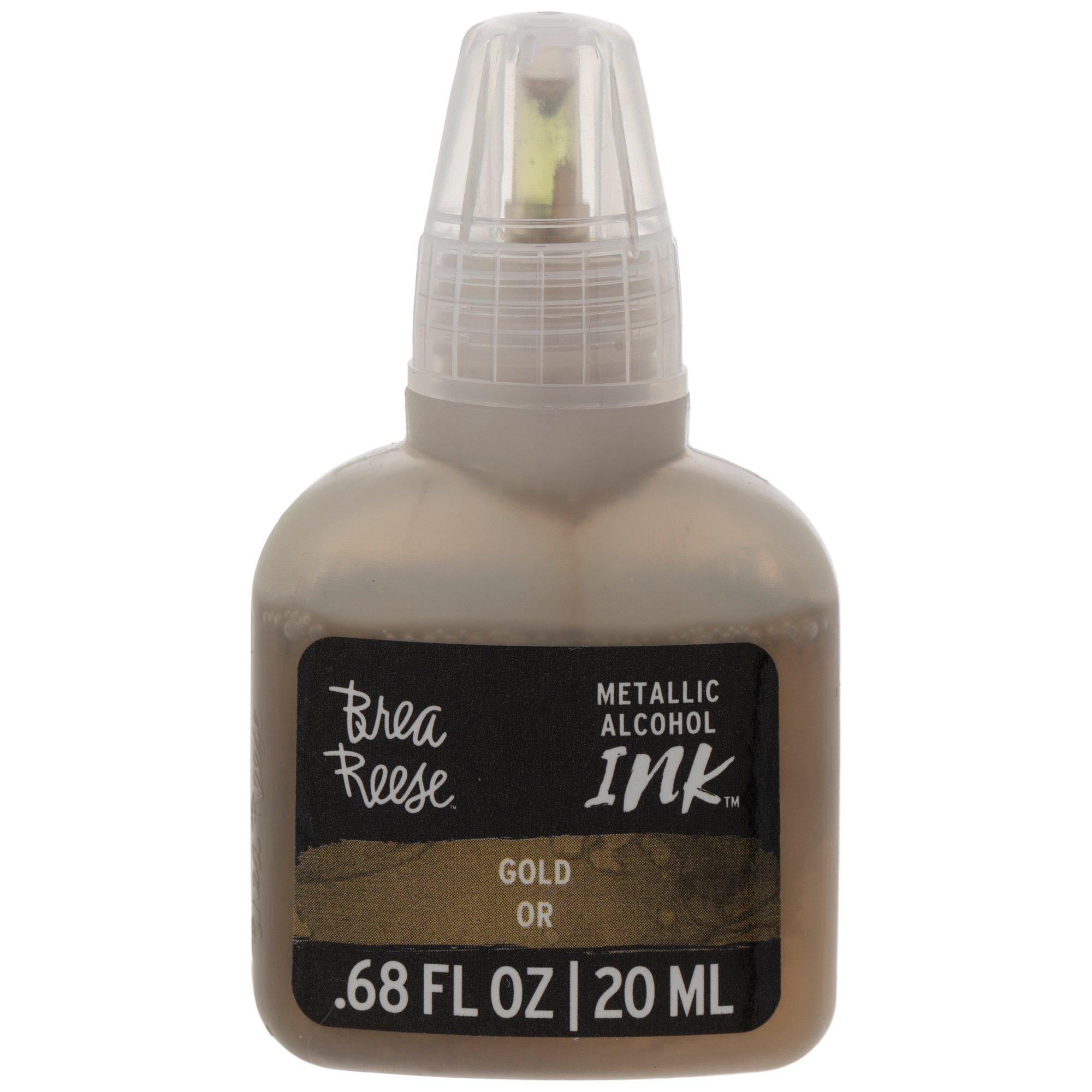 Brea Reese Pigment Alcohol Inks 20Ml-Metallic Gold