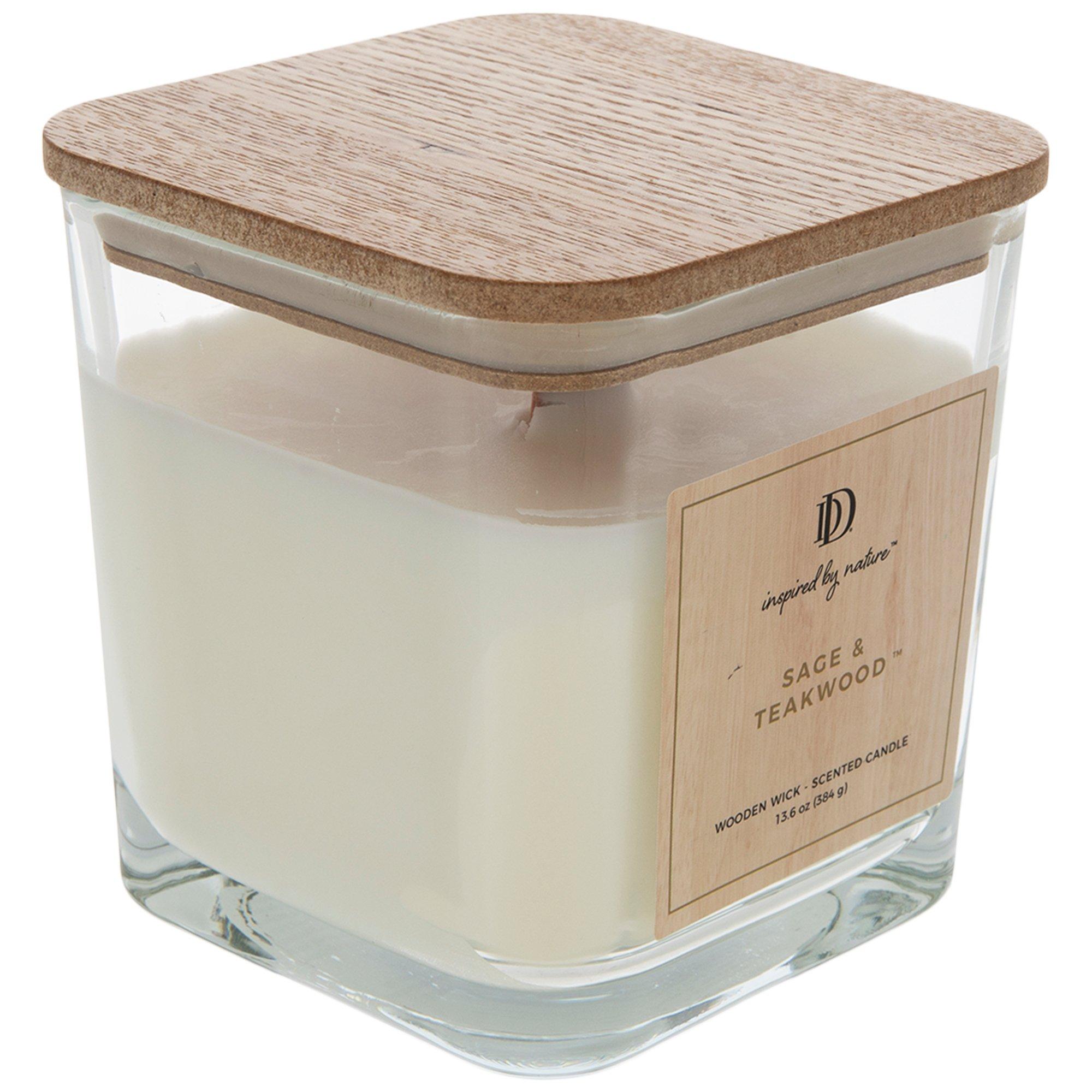 Sage & Teakwood Wood Wick Jar Candle Hobby Lobby 2191765